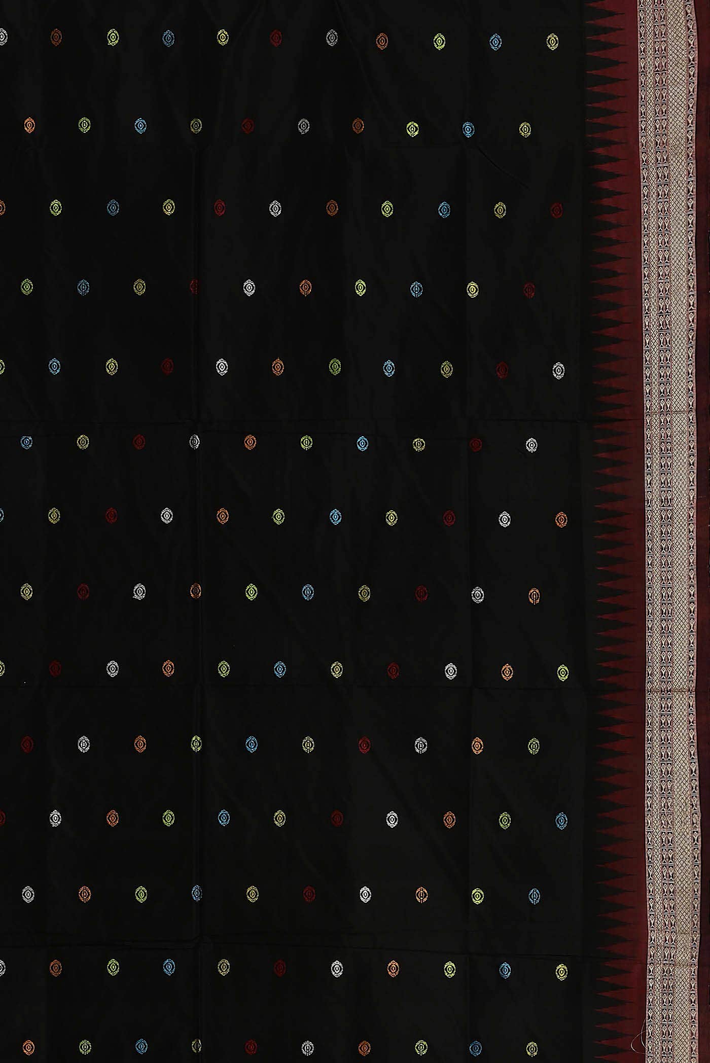 Black Orissa Silk Saree