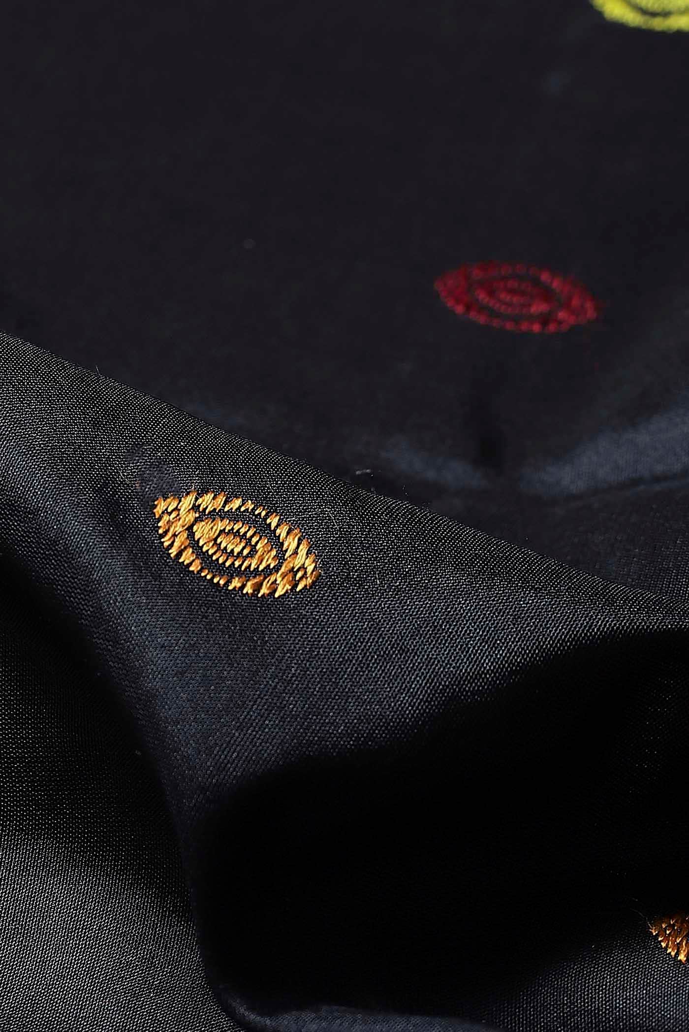 Black Orissa Silk Saree