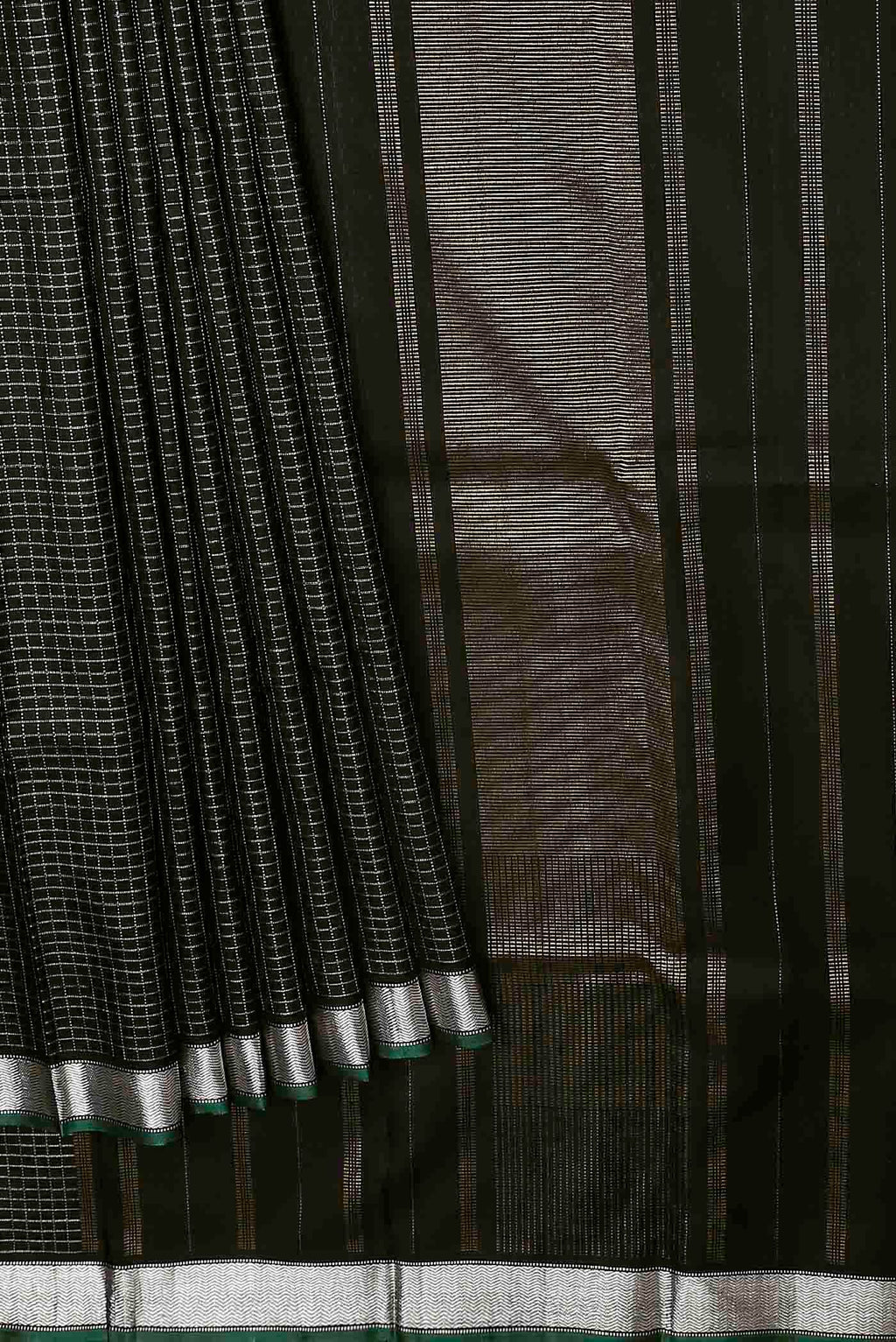 Black Kanchipuram Silk Saree