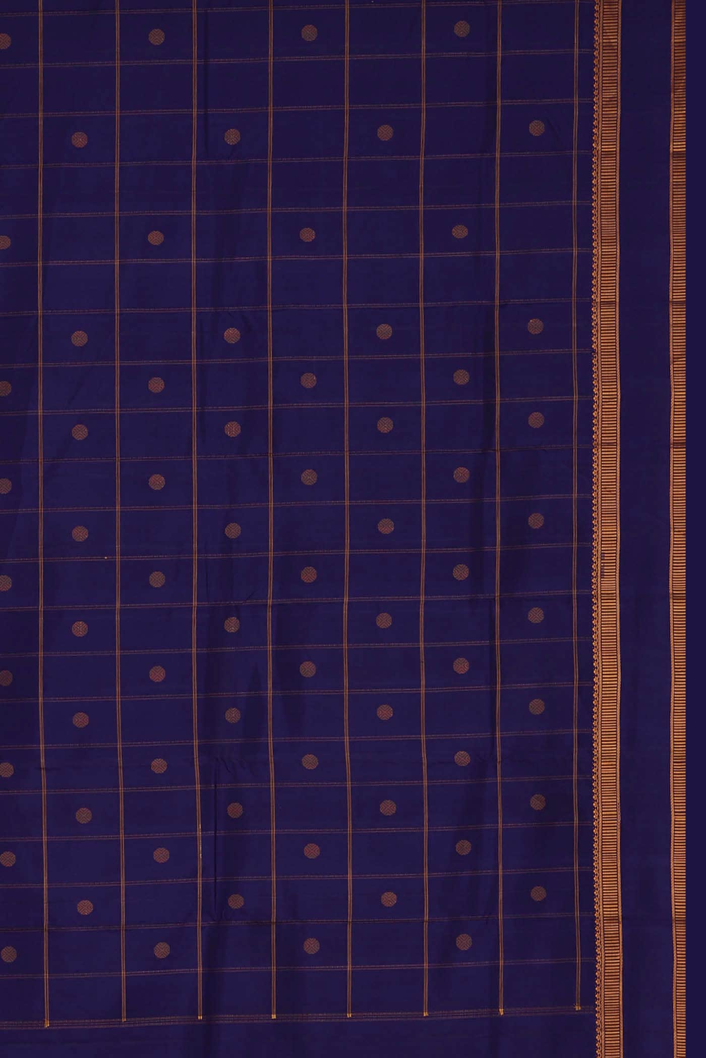 Blue Kanchipuram Silk Saree