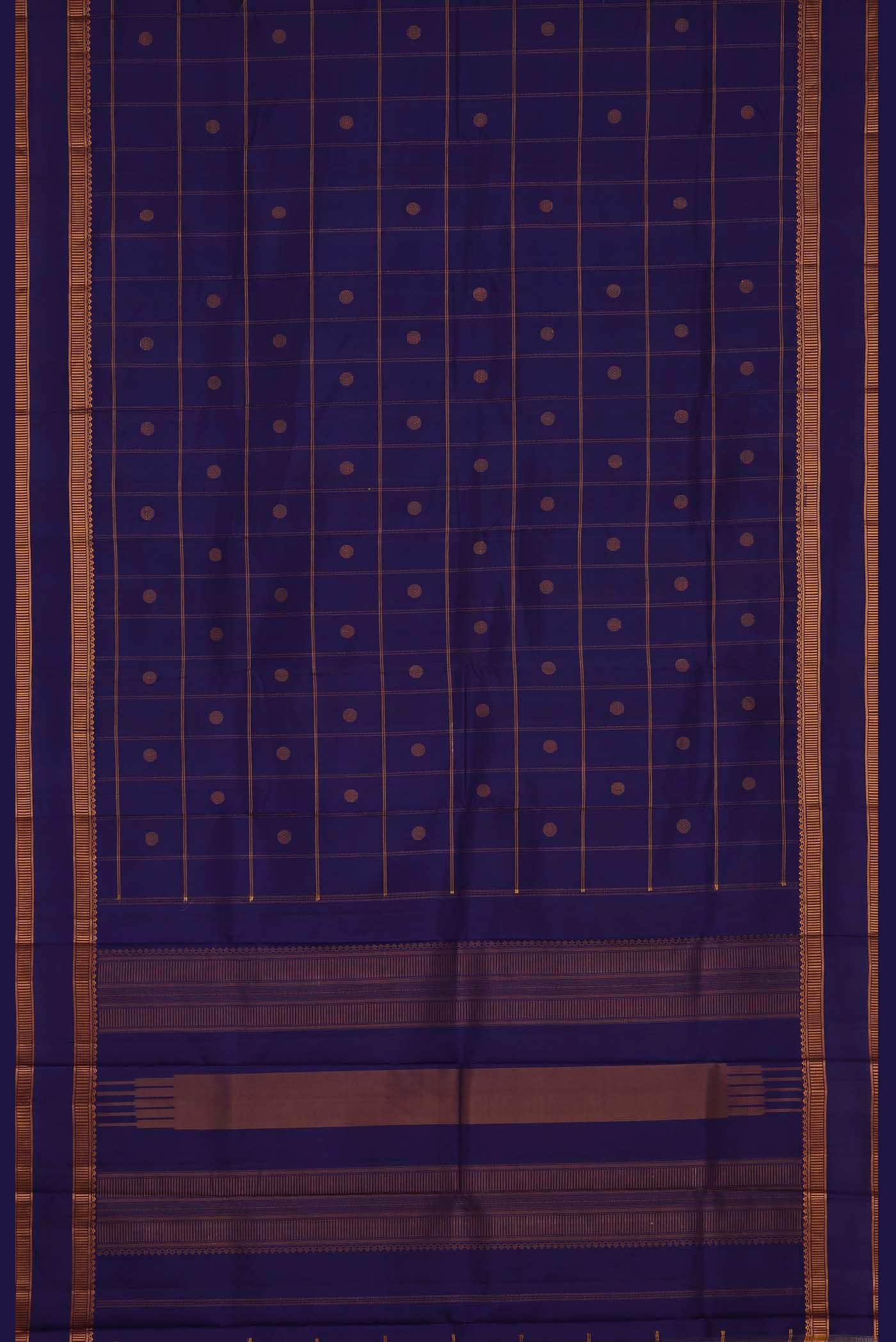 Blue Kanchipuram Silk Saree