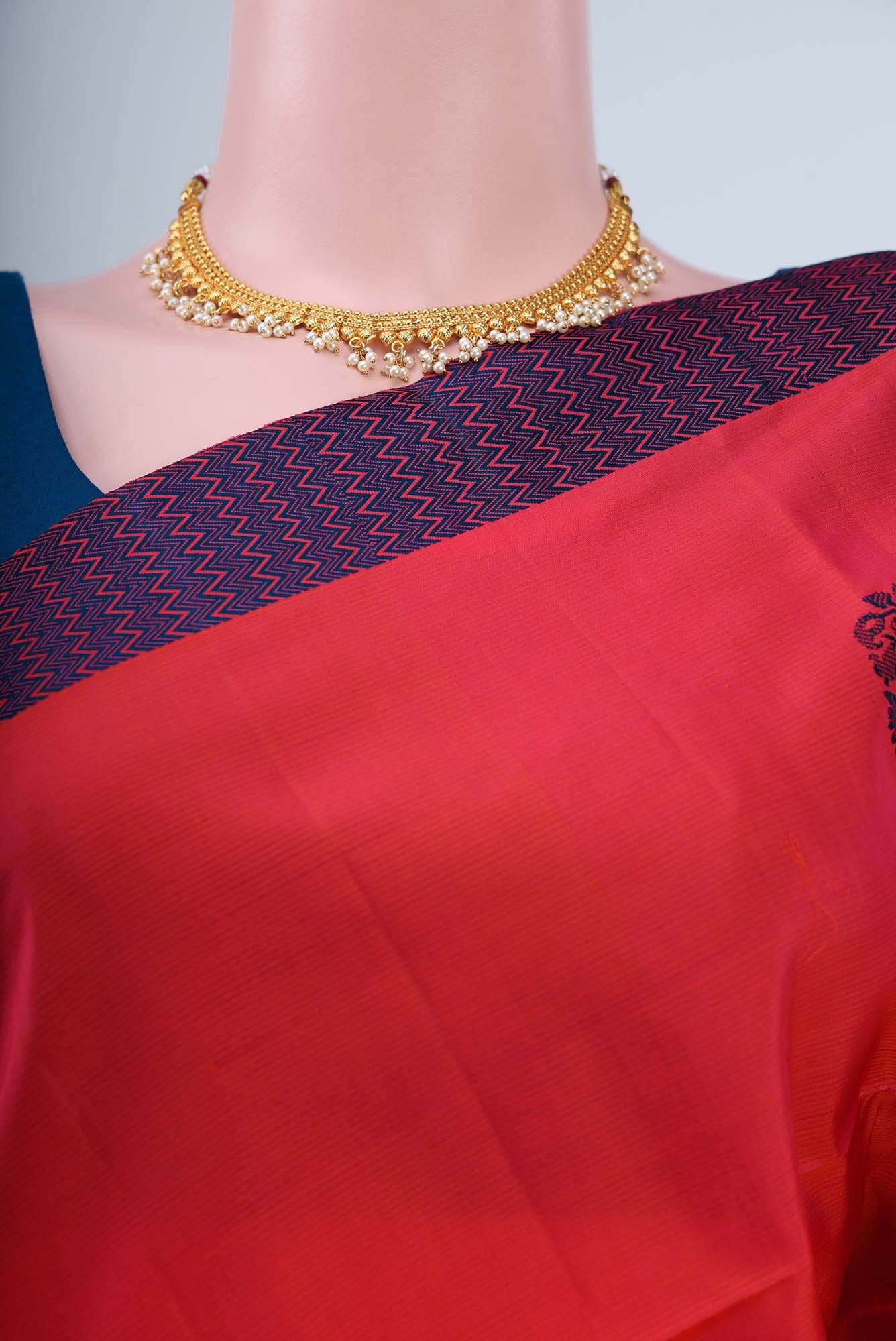Red Kanchipuram Saree