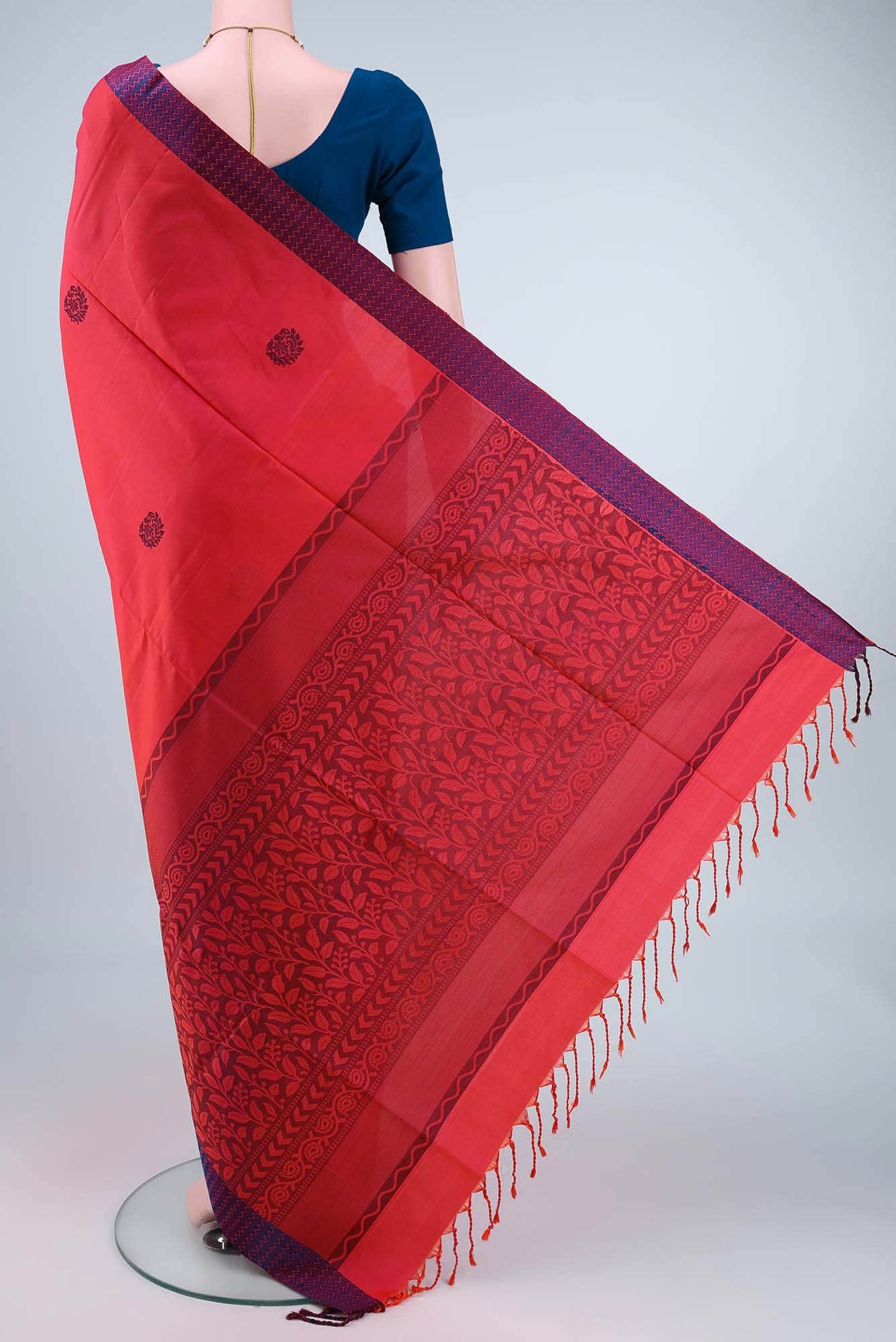 Red Kanchipuram Saree