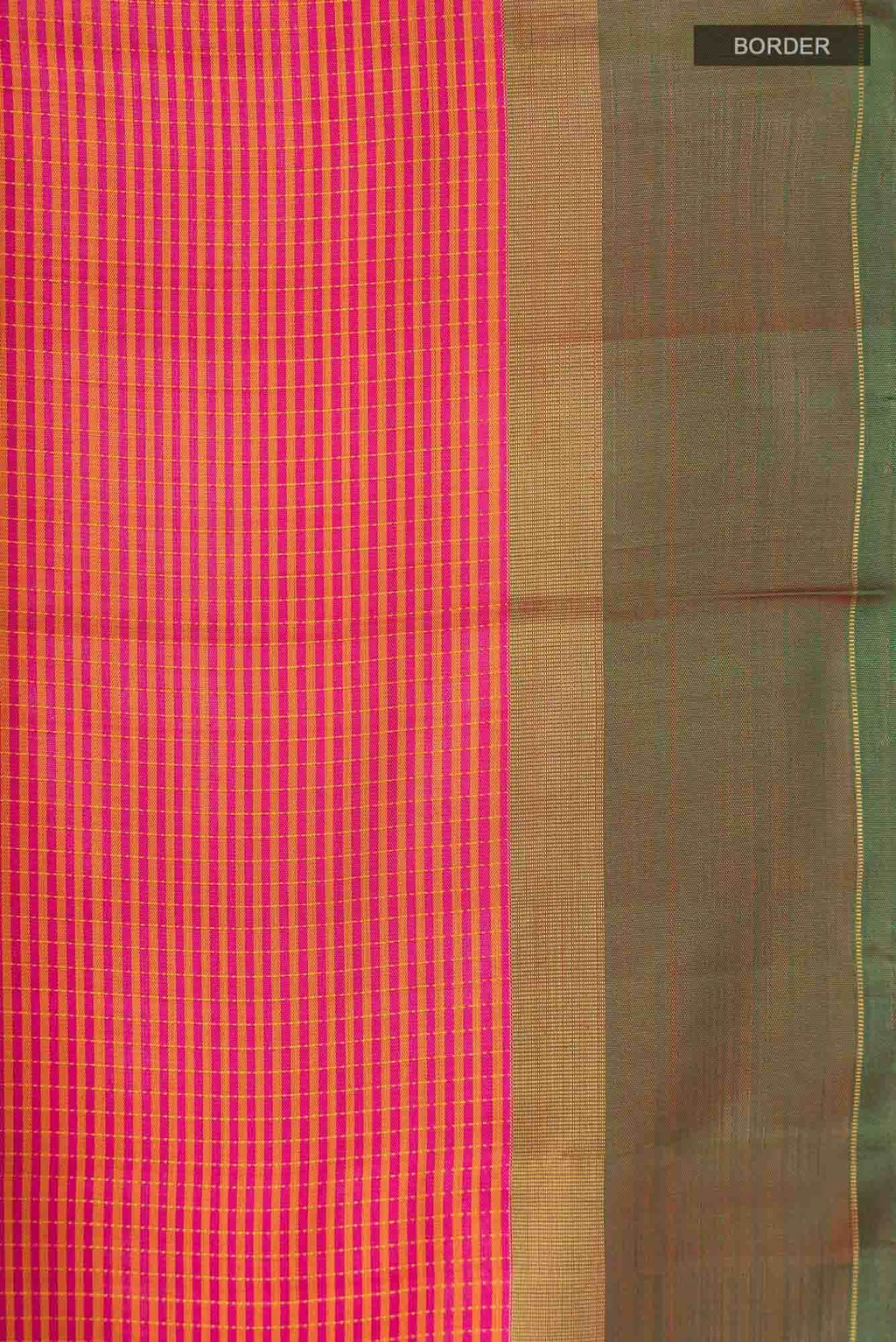 Pink Dual Tone Kanchipuram Silk Saree