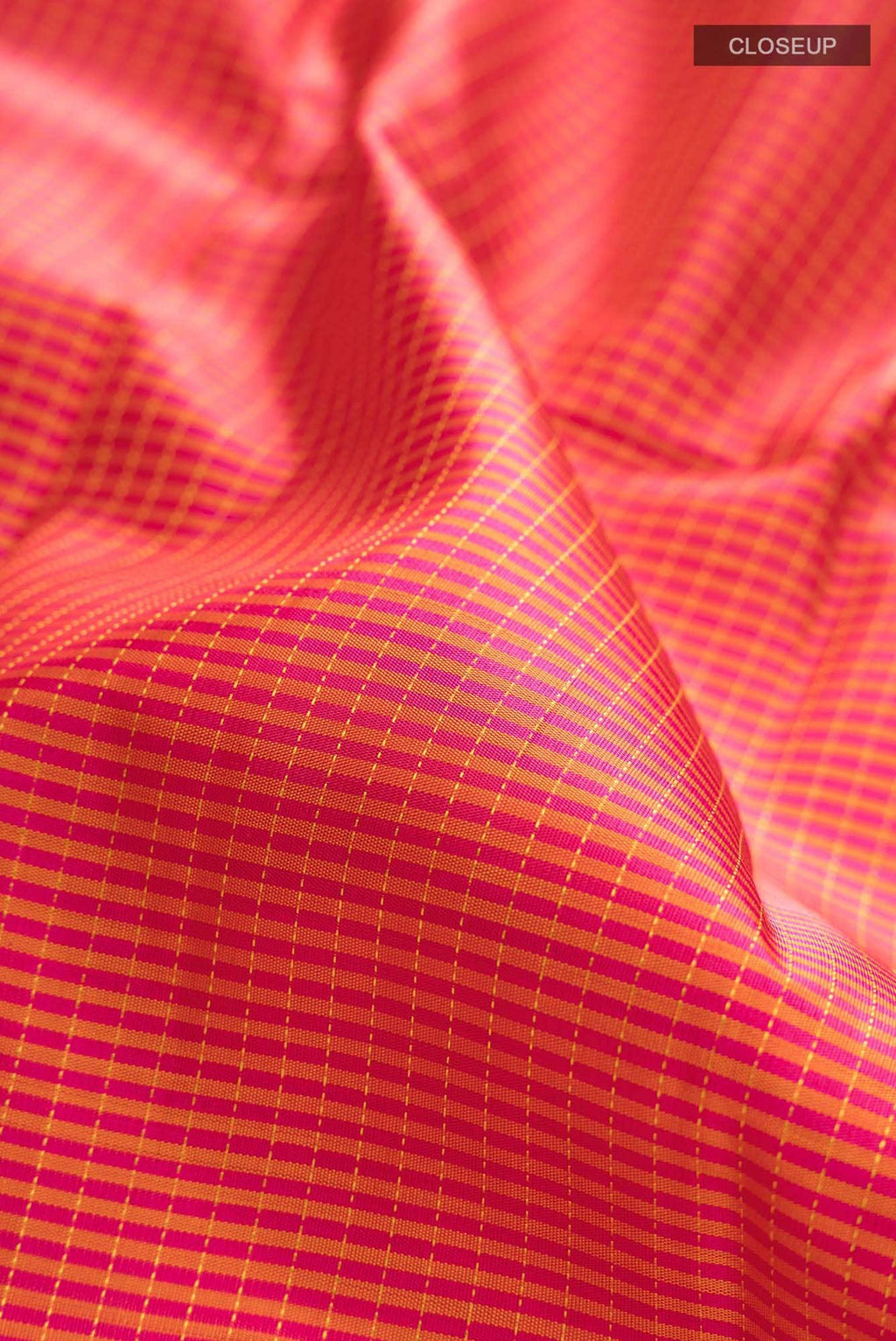 Pink Dual Tone Kanchipuram Silk Saree