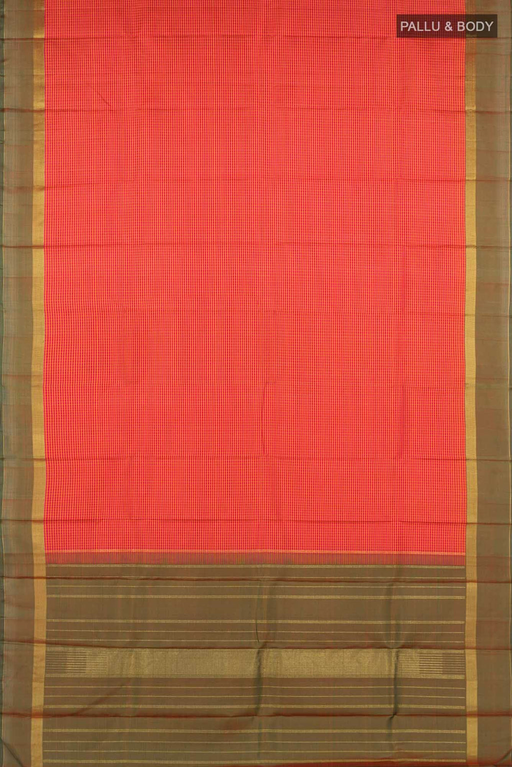 Pink Dual Tone Kanchipuram Silk Saree