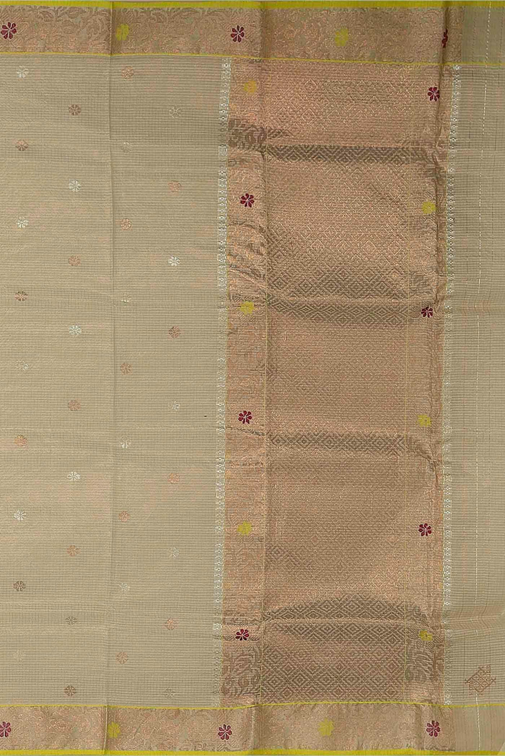 Beige Kota Silk Saree