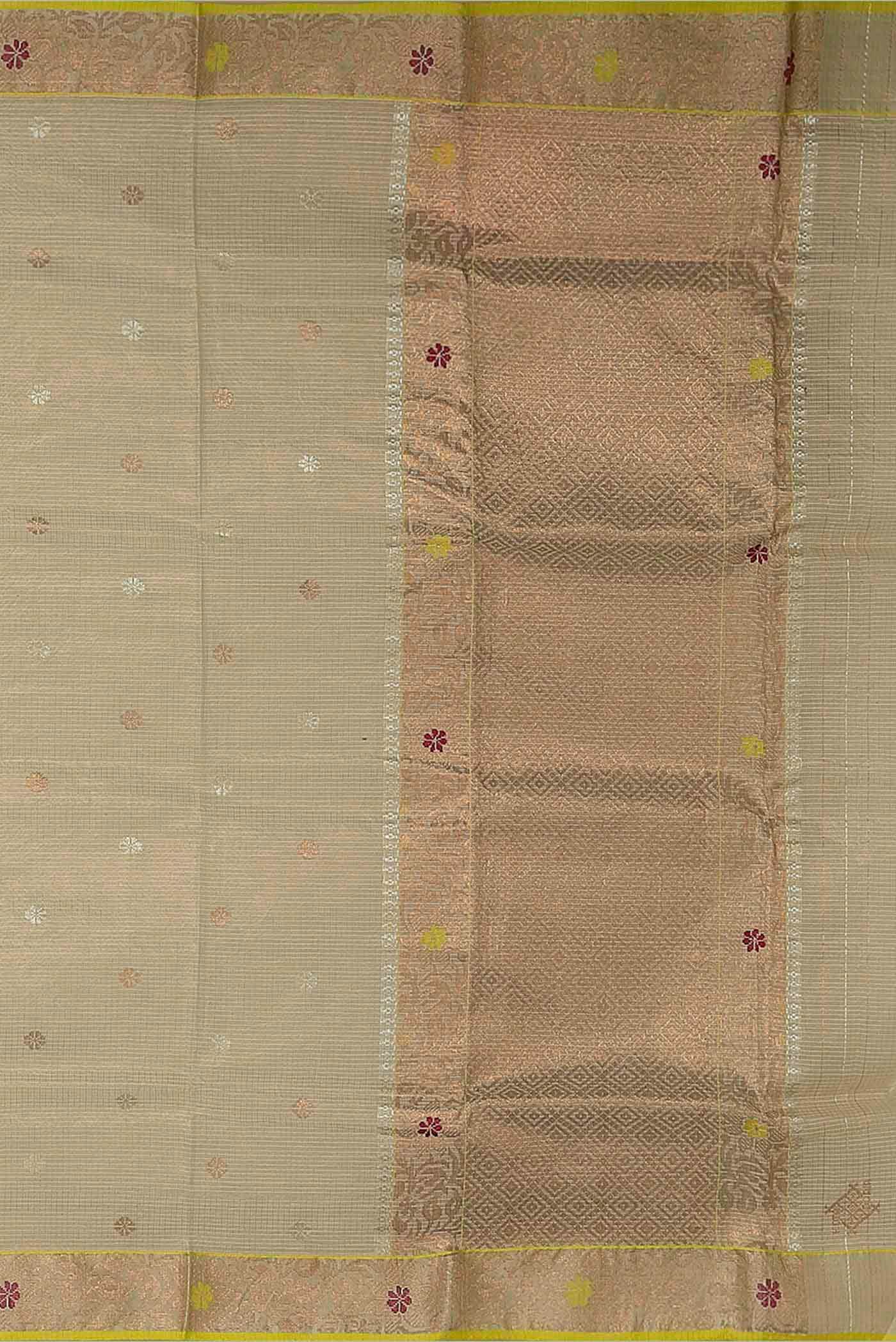 Beige Kota Silk Saree
