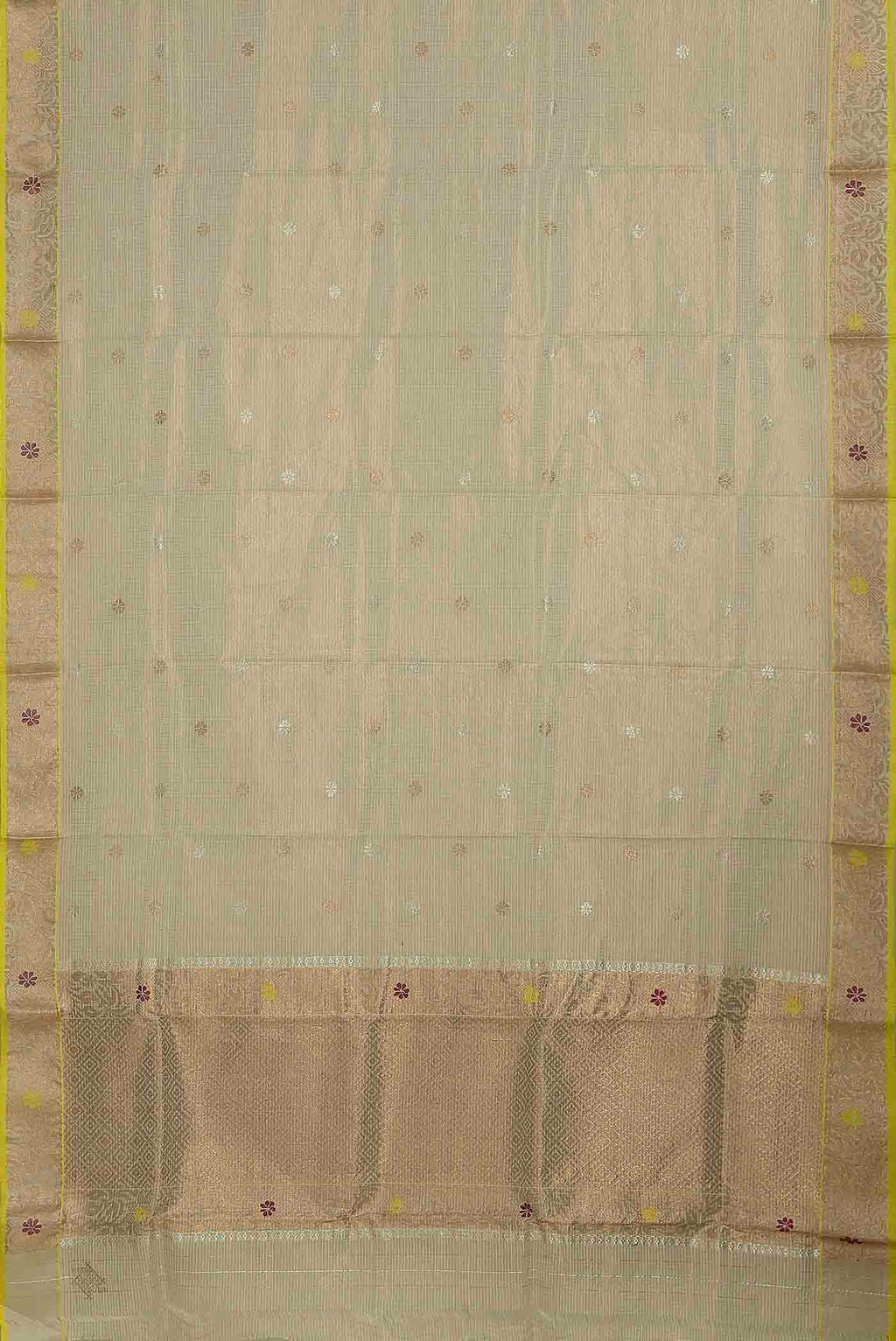 Beige Kota Silk Saree