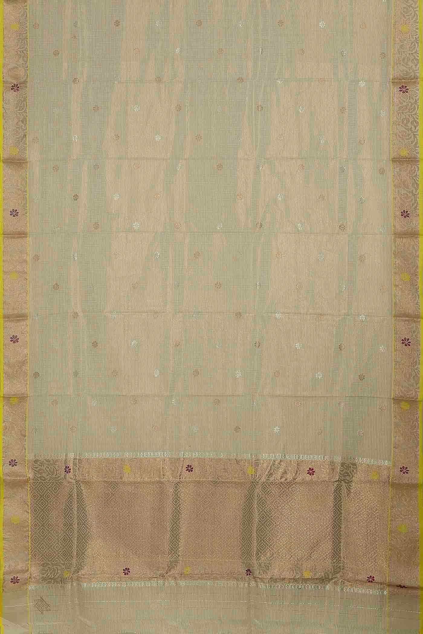 Beige Kota Silk Saree