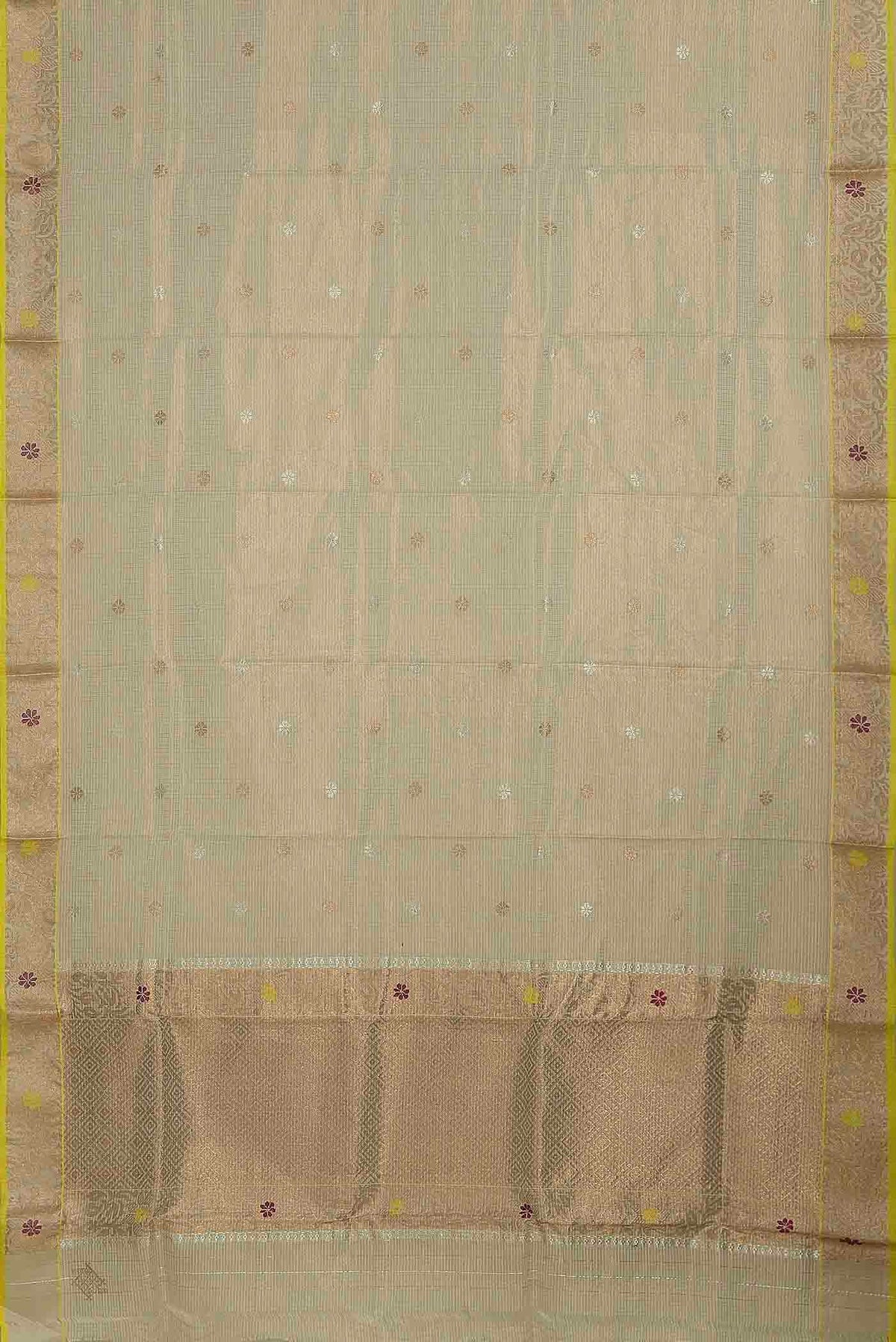 Beige Kota Silk Saree