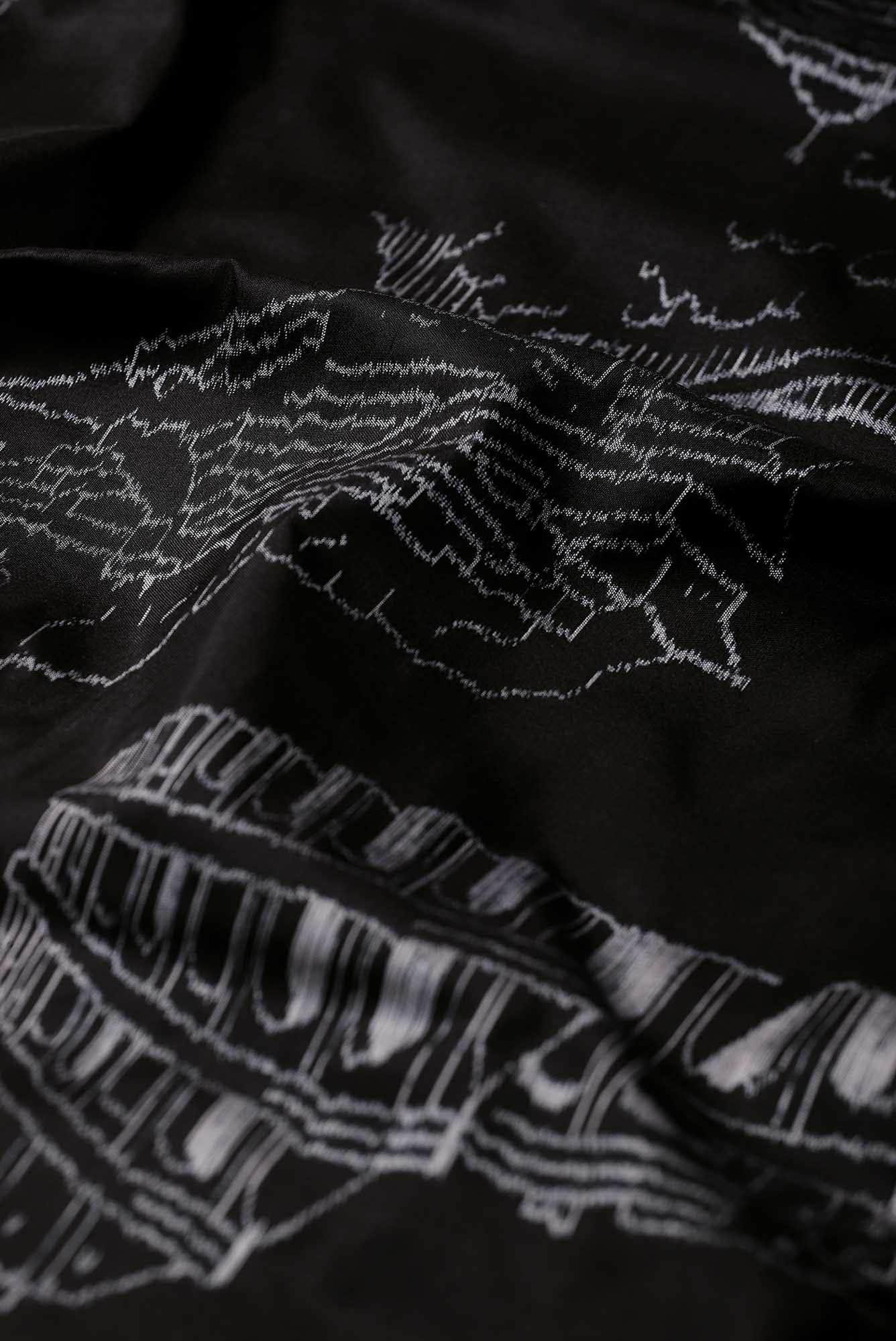 Black Orissa Silk Saree