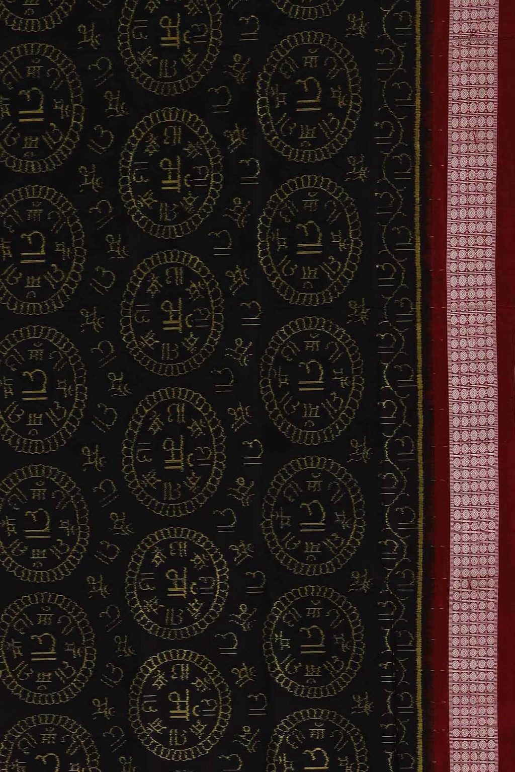 Black Orissa Silk Saree