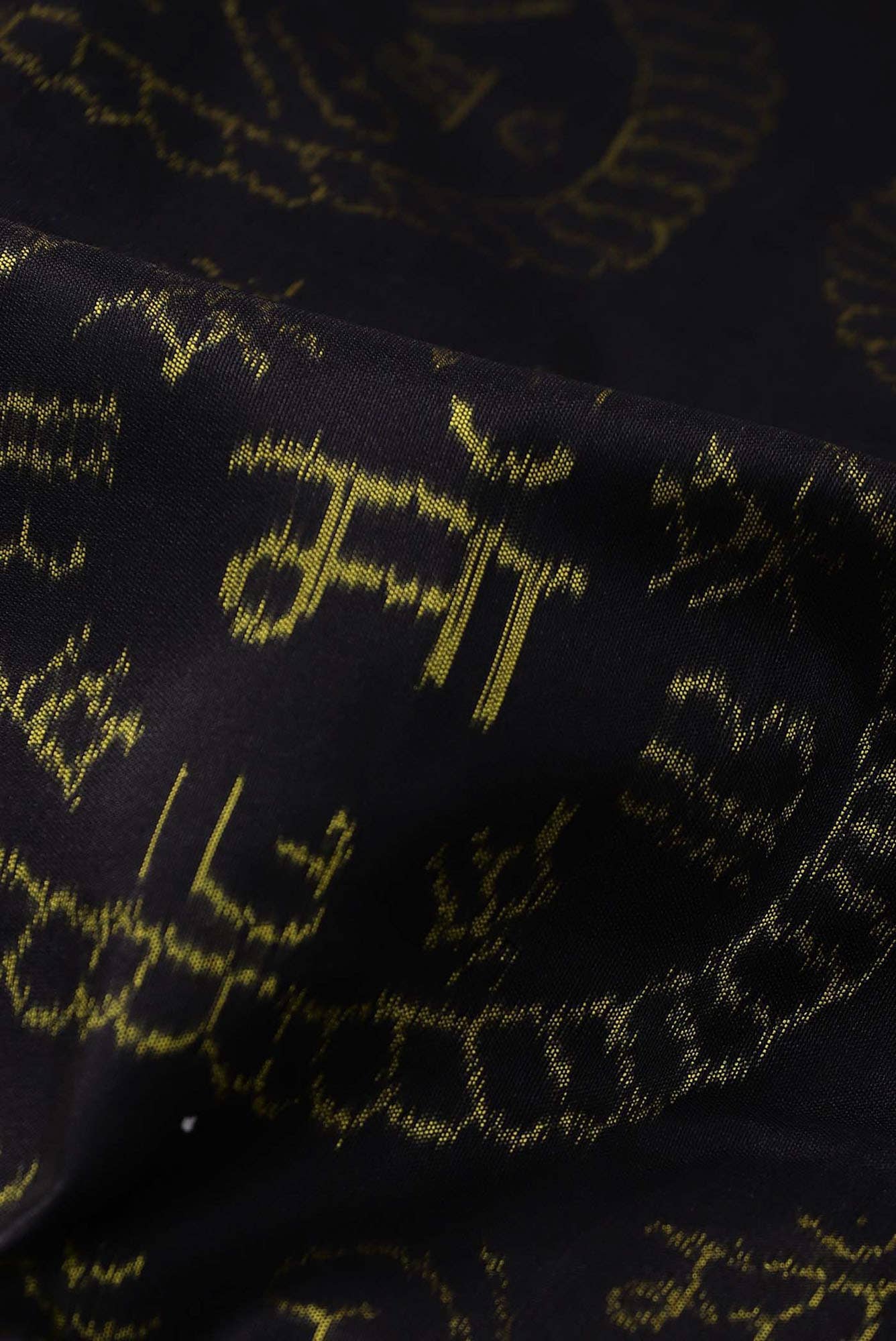 Black Orissa Silk Saree
