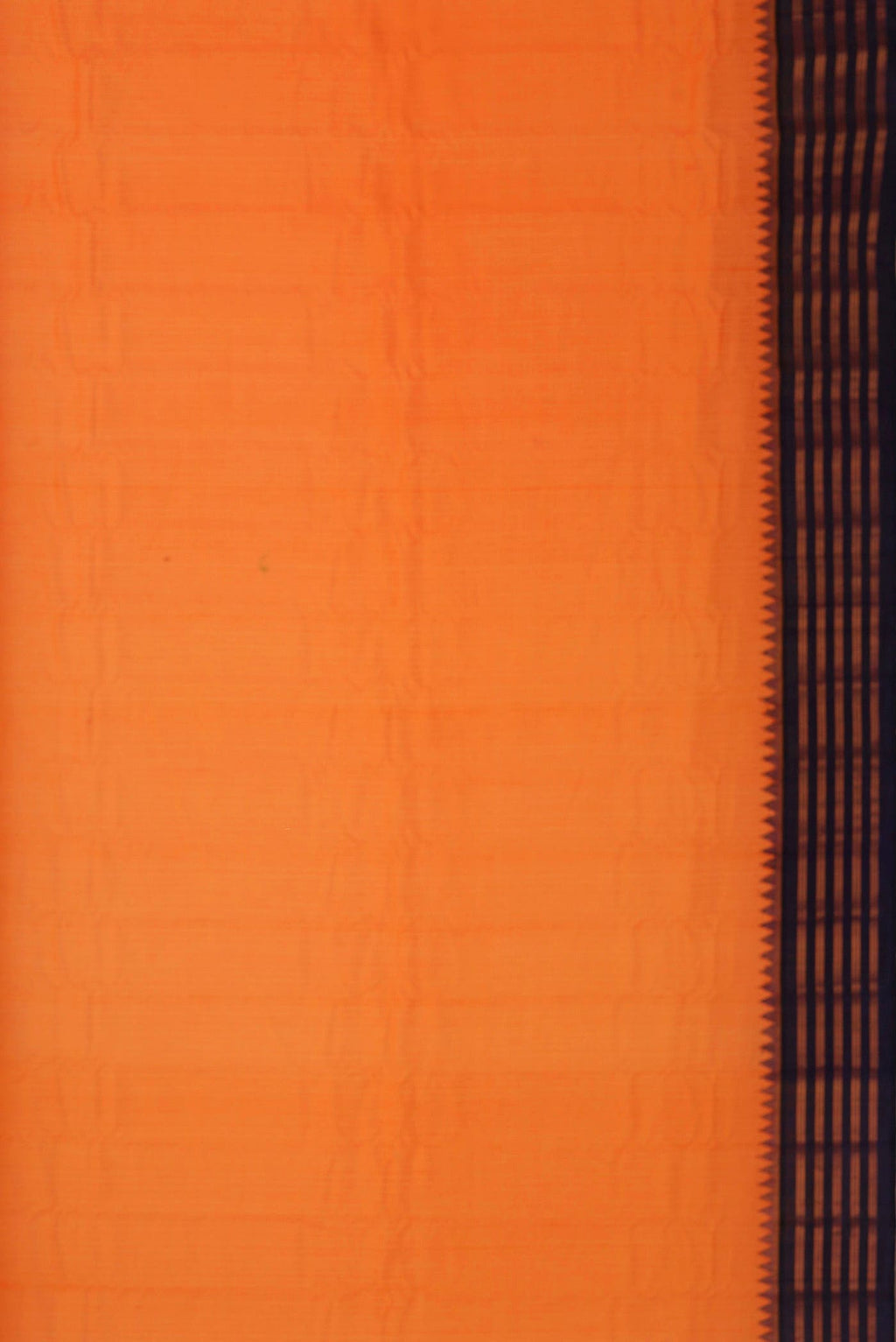 Orange Gadwal cotton Saree