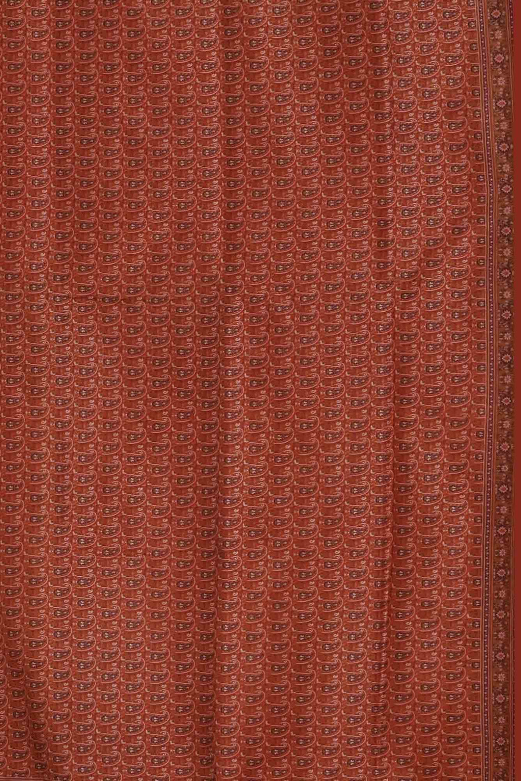Orange Banarasi Tanchoi Silk Saree