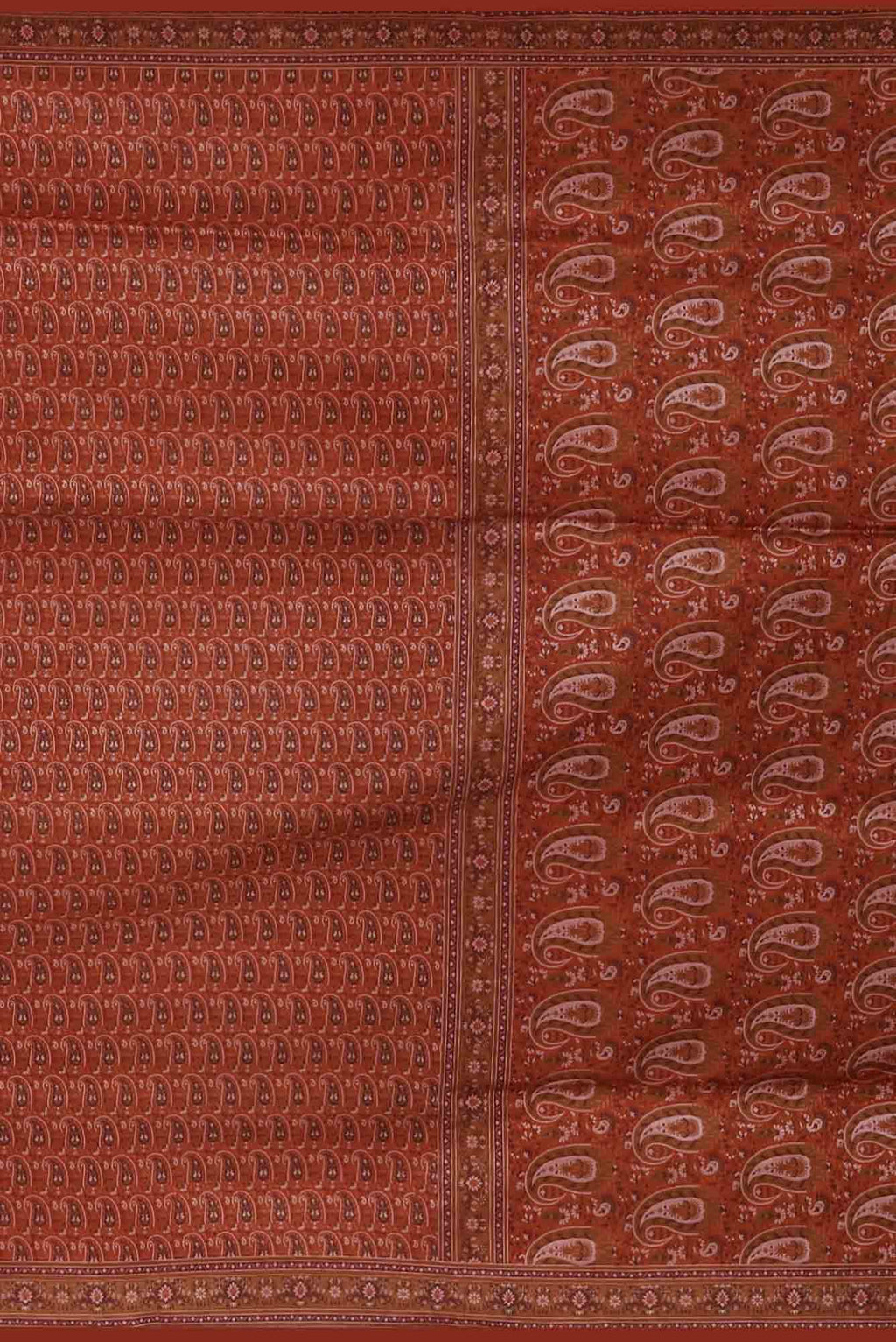 Orange Banarasi Tanchoi Silk Saree