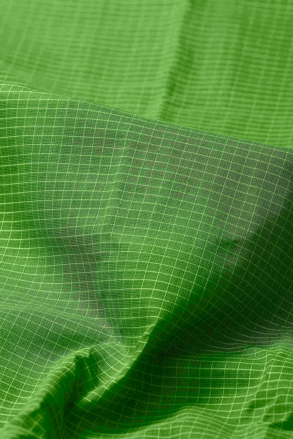Parrot Green Gadwal cotton Saree