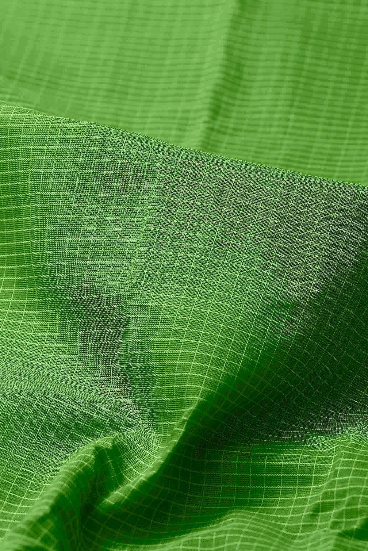 Parrot Green Gadwal cotton Saree