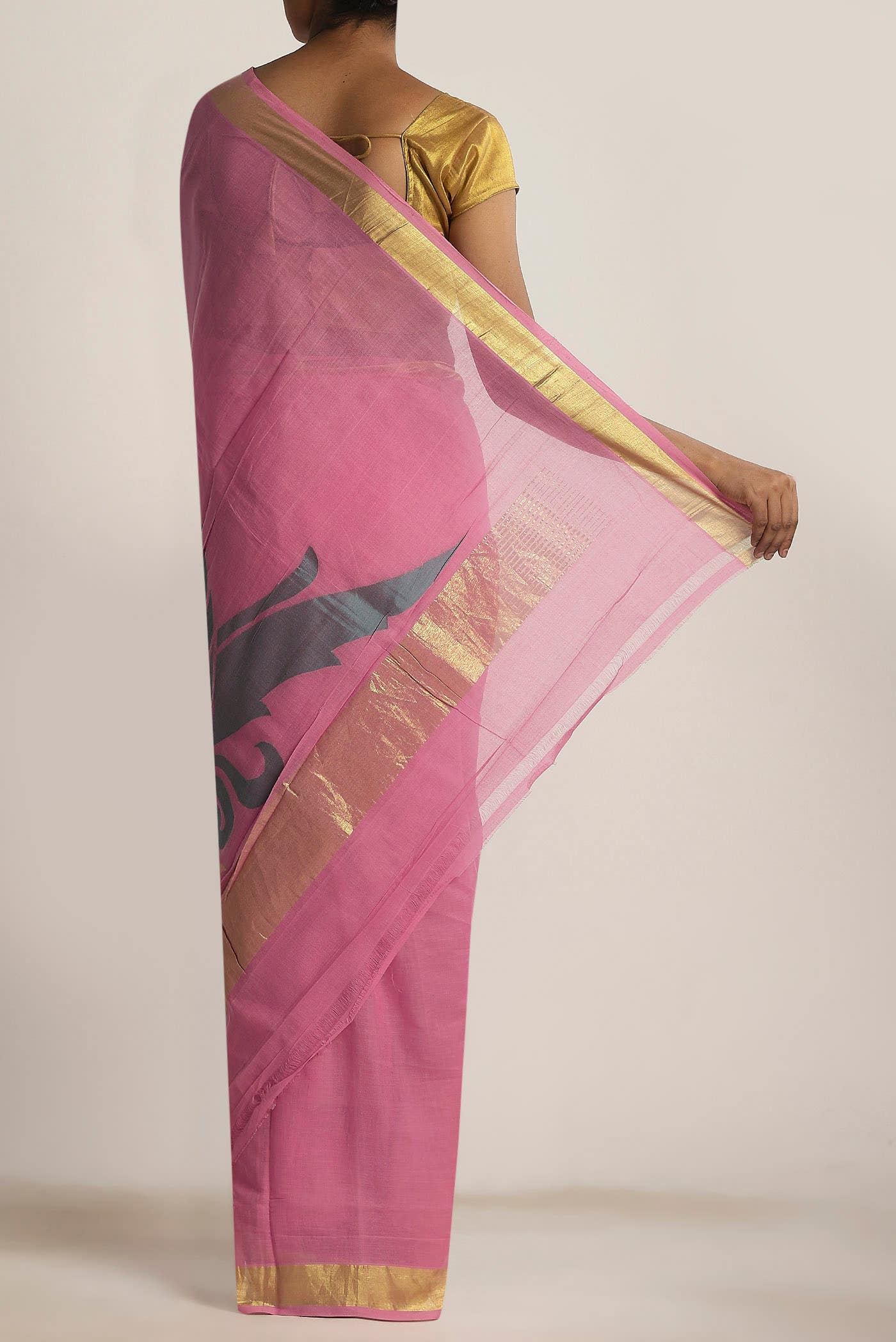 Pink Venkatagiri Cotton Saree