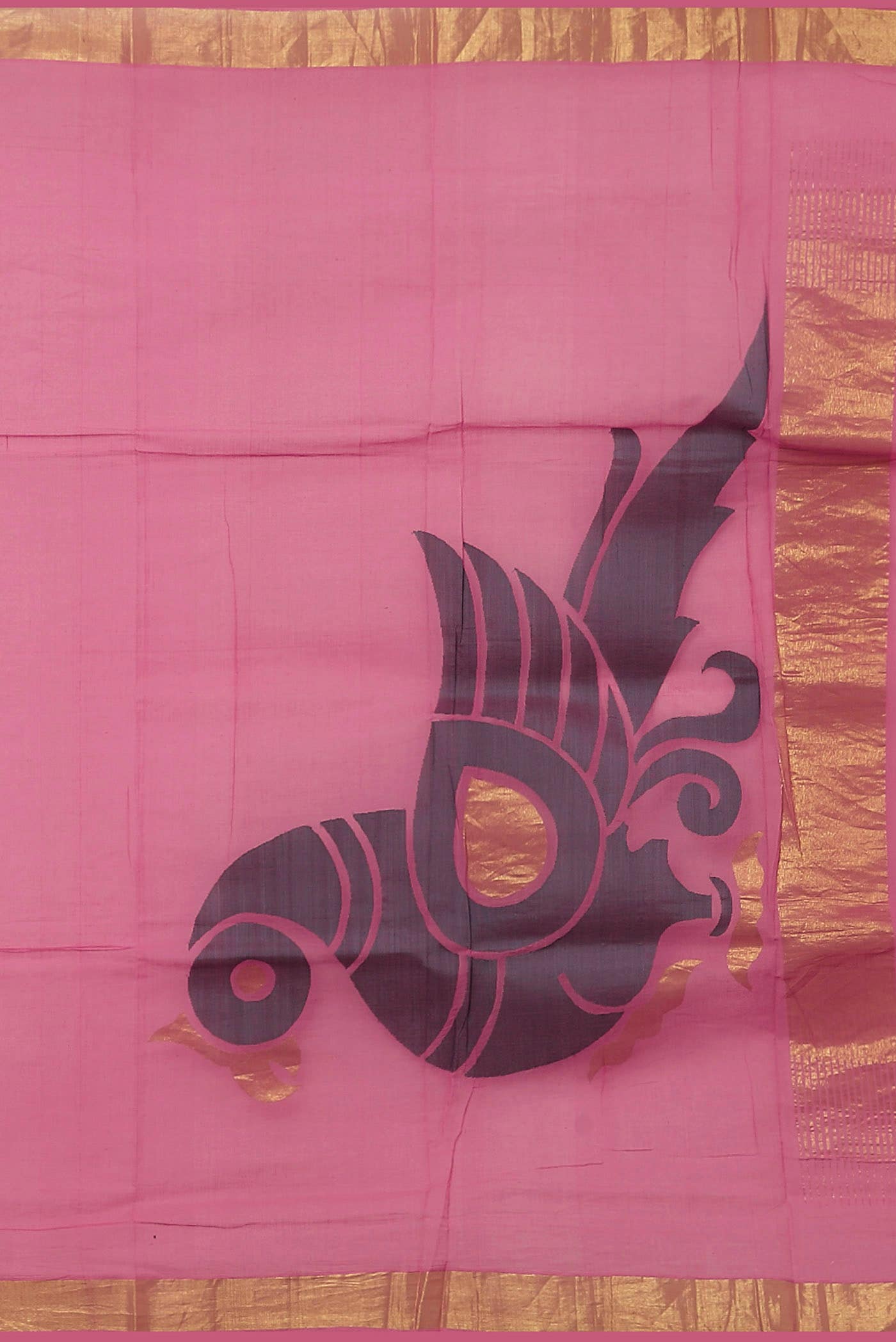 Pink Venkatagiri Cotton Saree