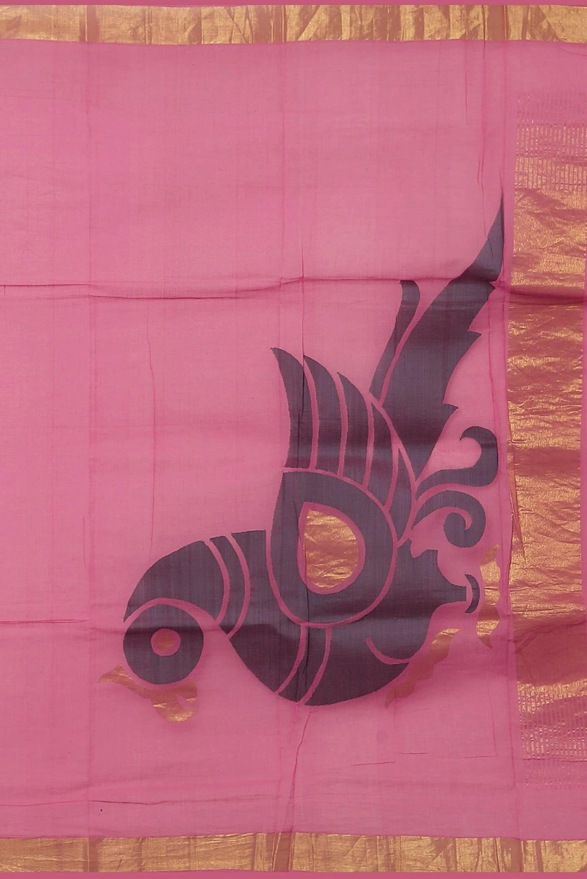 Pink Venkatagiri Cotton Saree