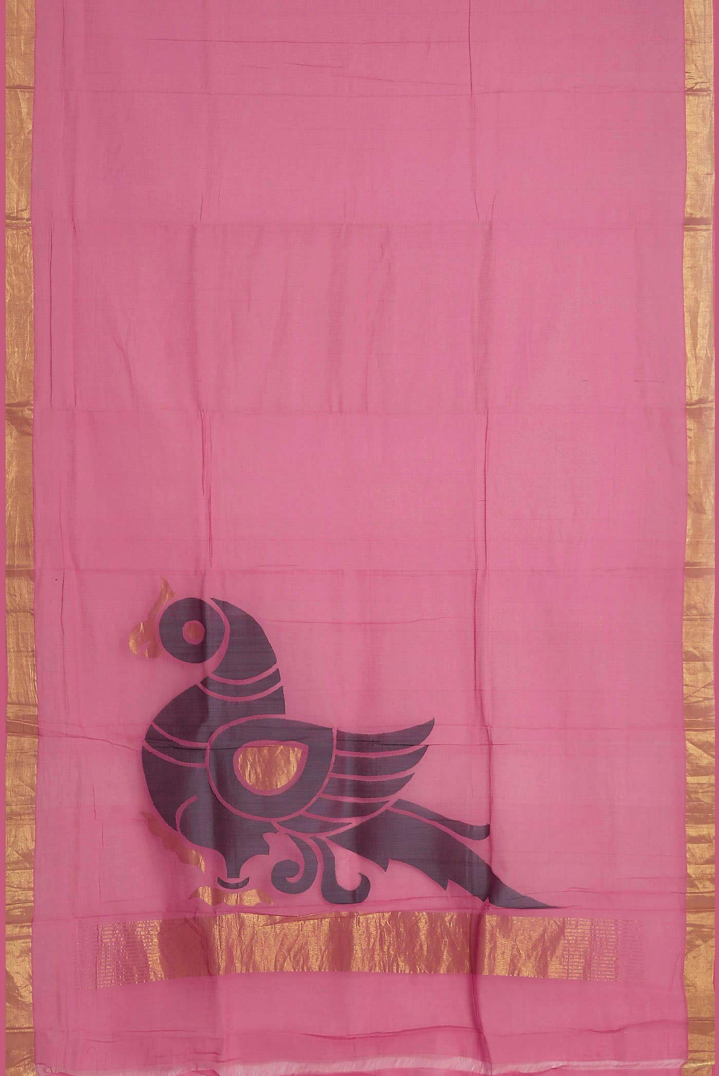 Pink Venkatagiri Cotton Saree