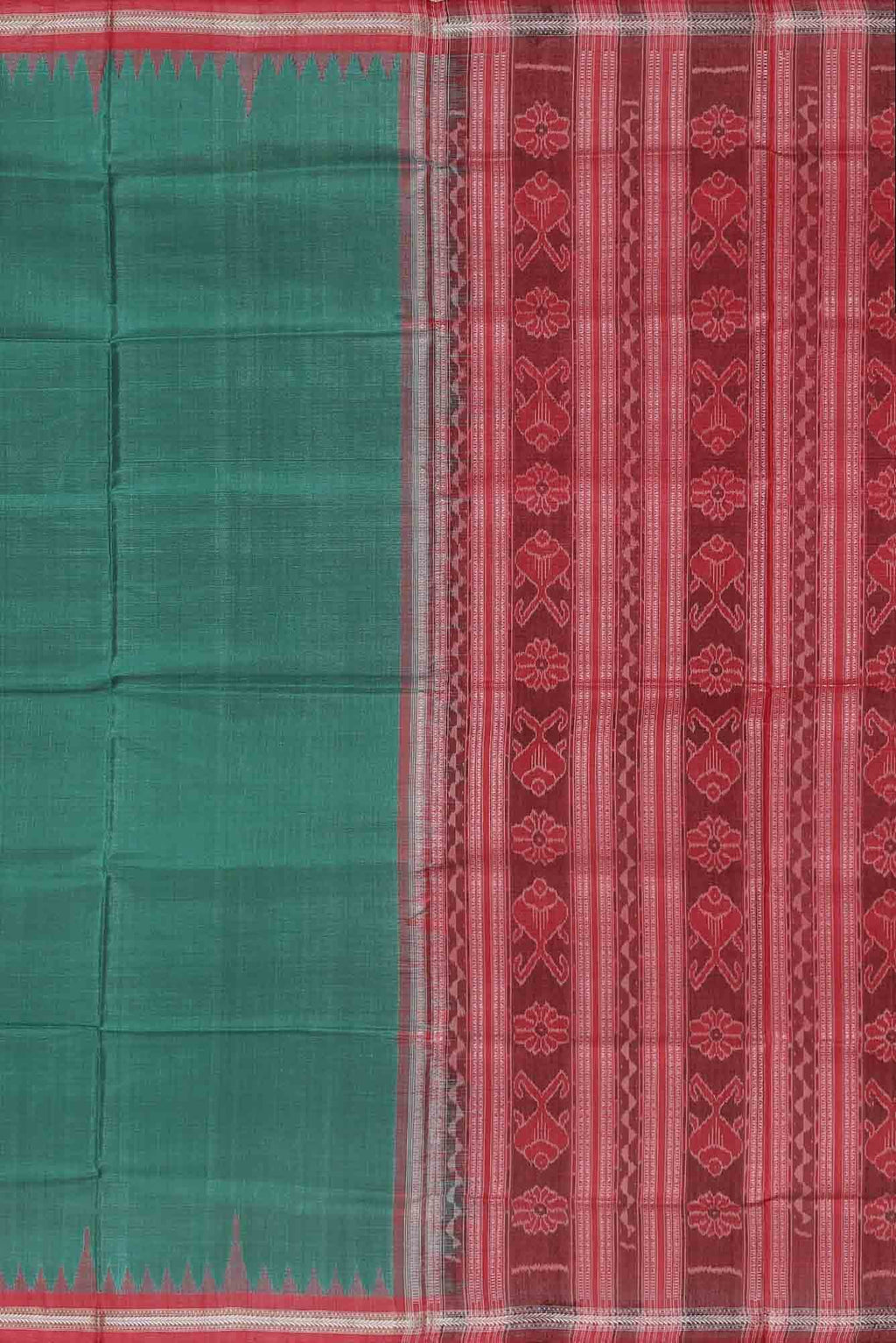 Green Orissa Silk Saree
