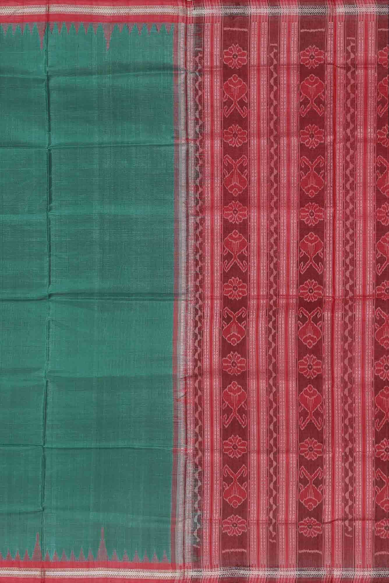 Green Orissa Silk Saree