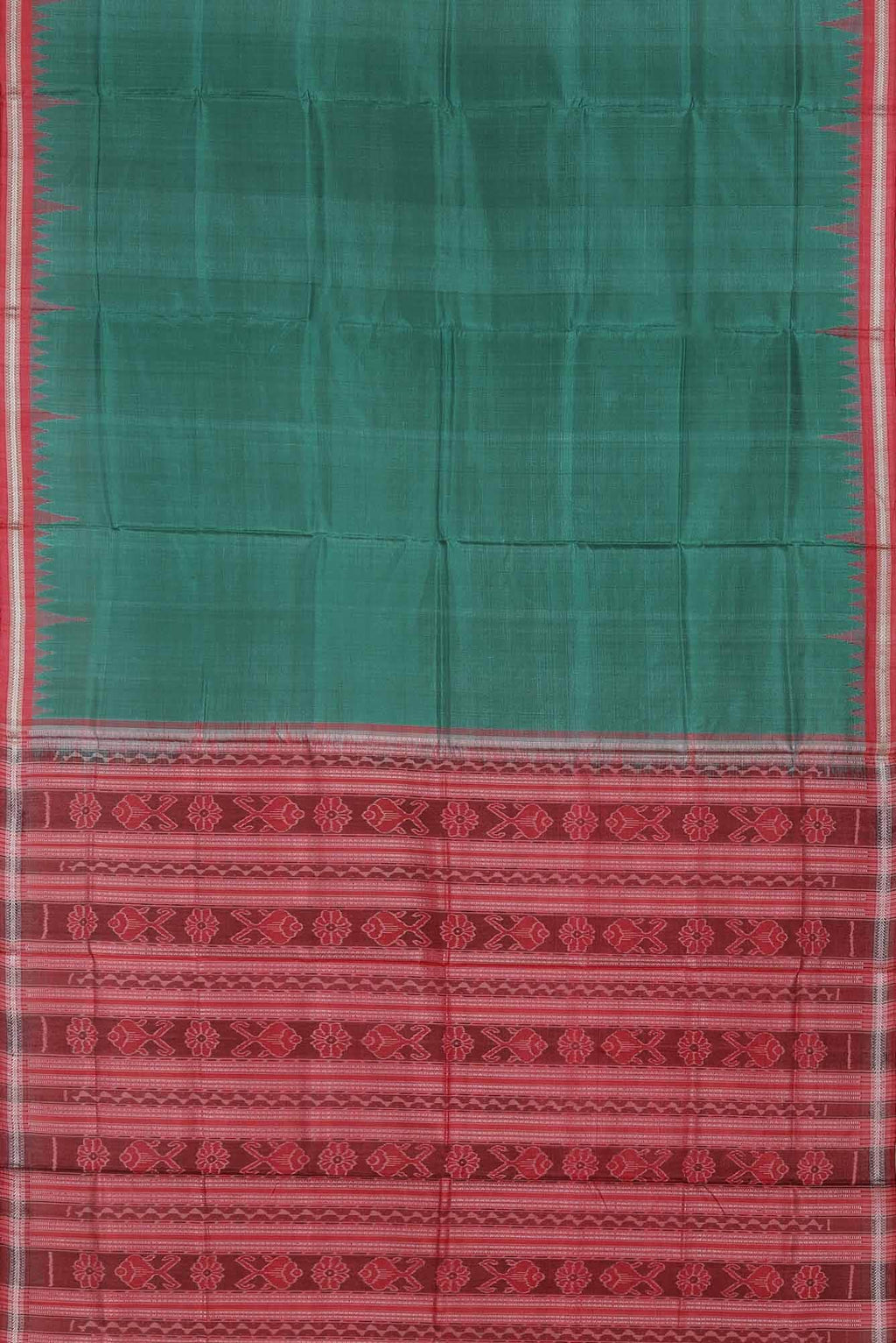 Green Orissa Silk Saree