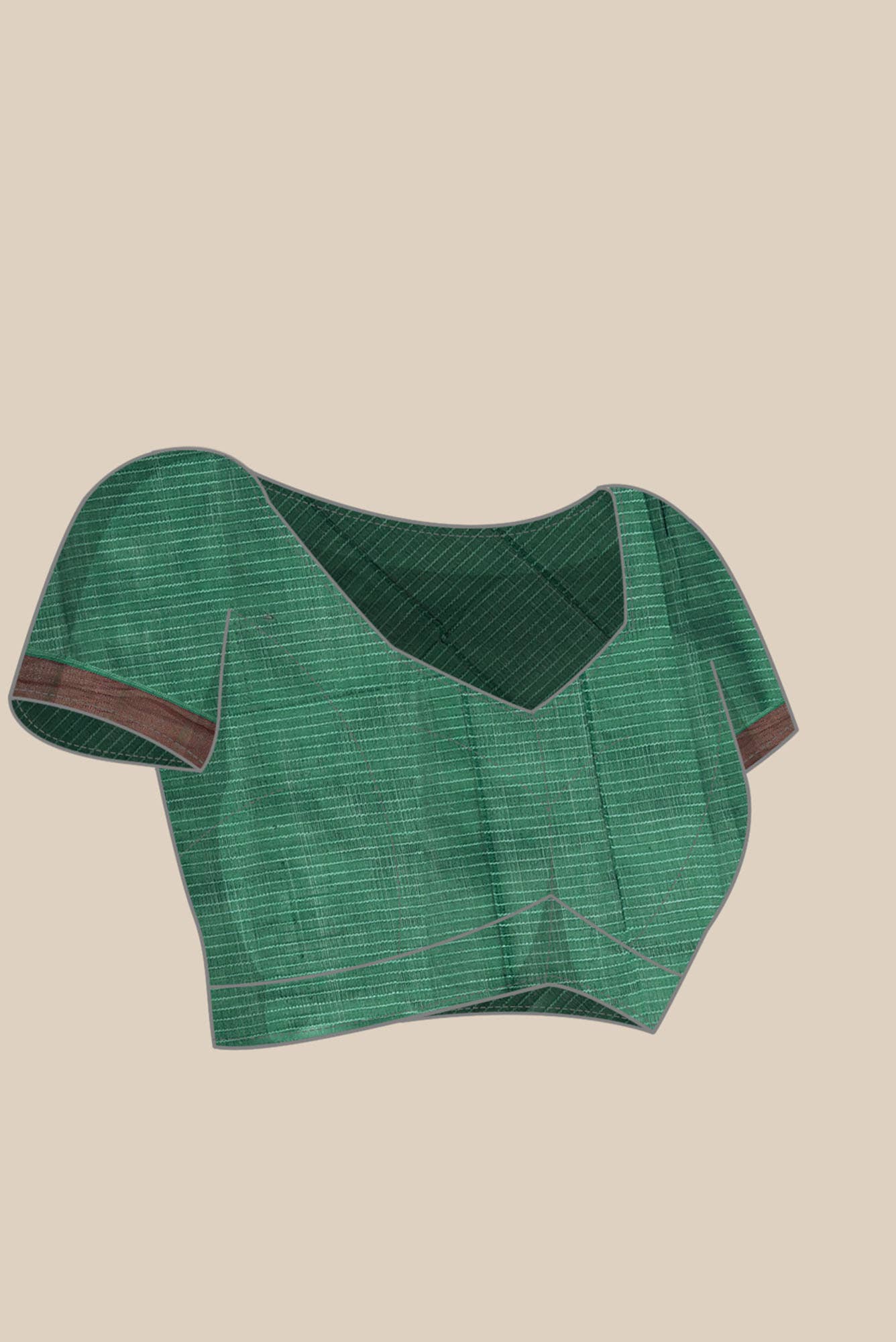 Green Gadwal Silk Cotton Saree
