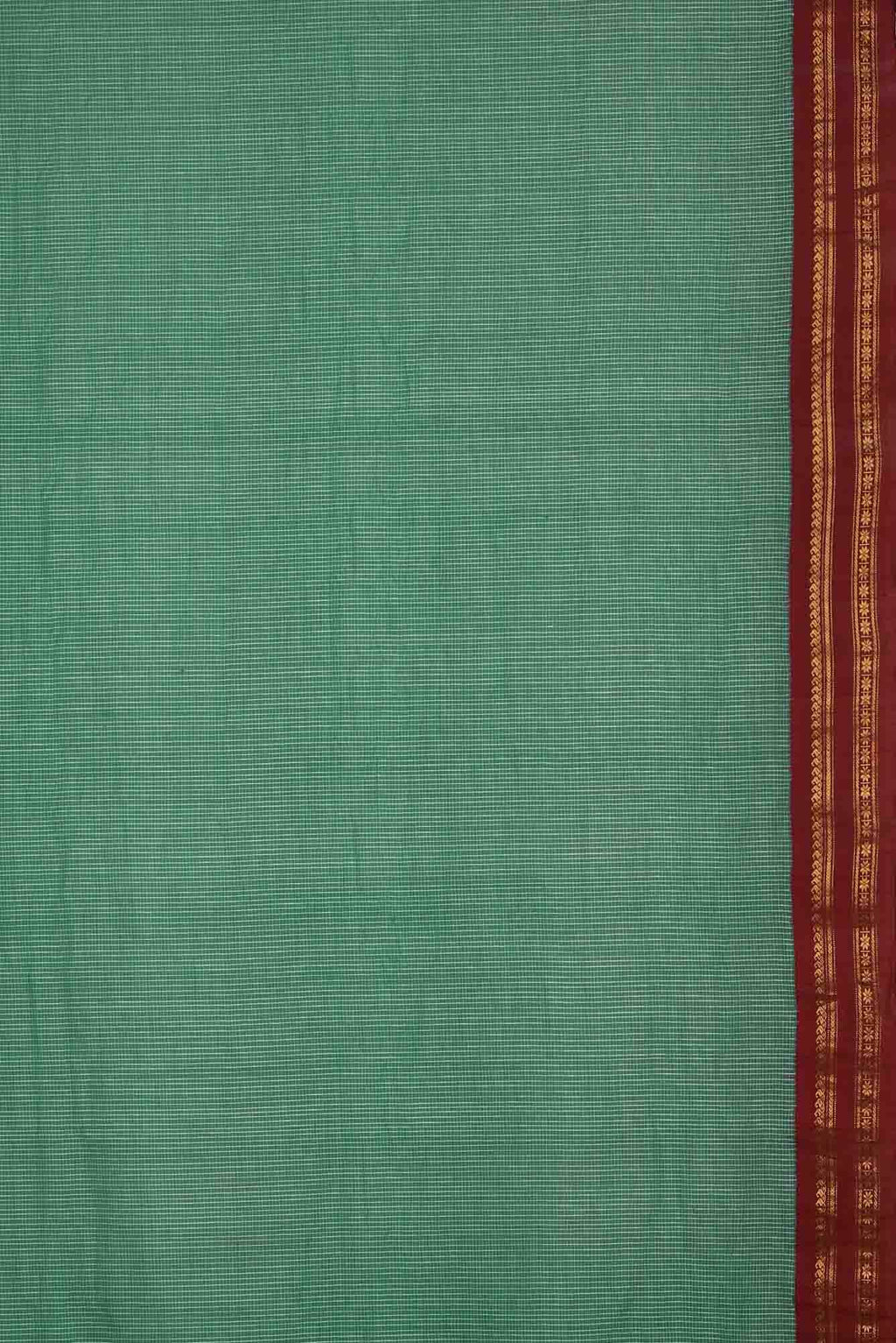 Green Gadwal Silk Cotton Saree