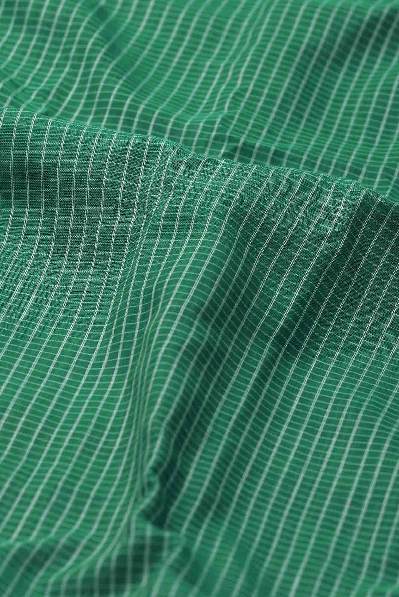Green Gadwal Silk Cotton Saree