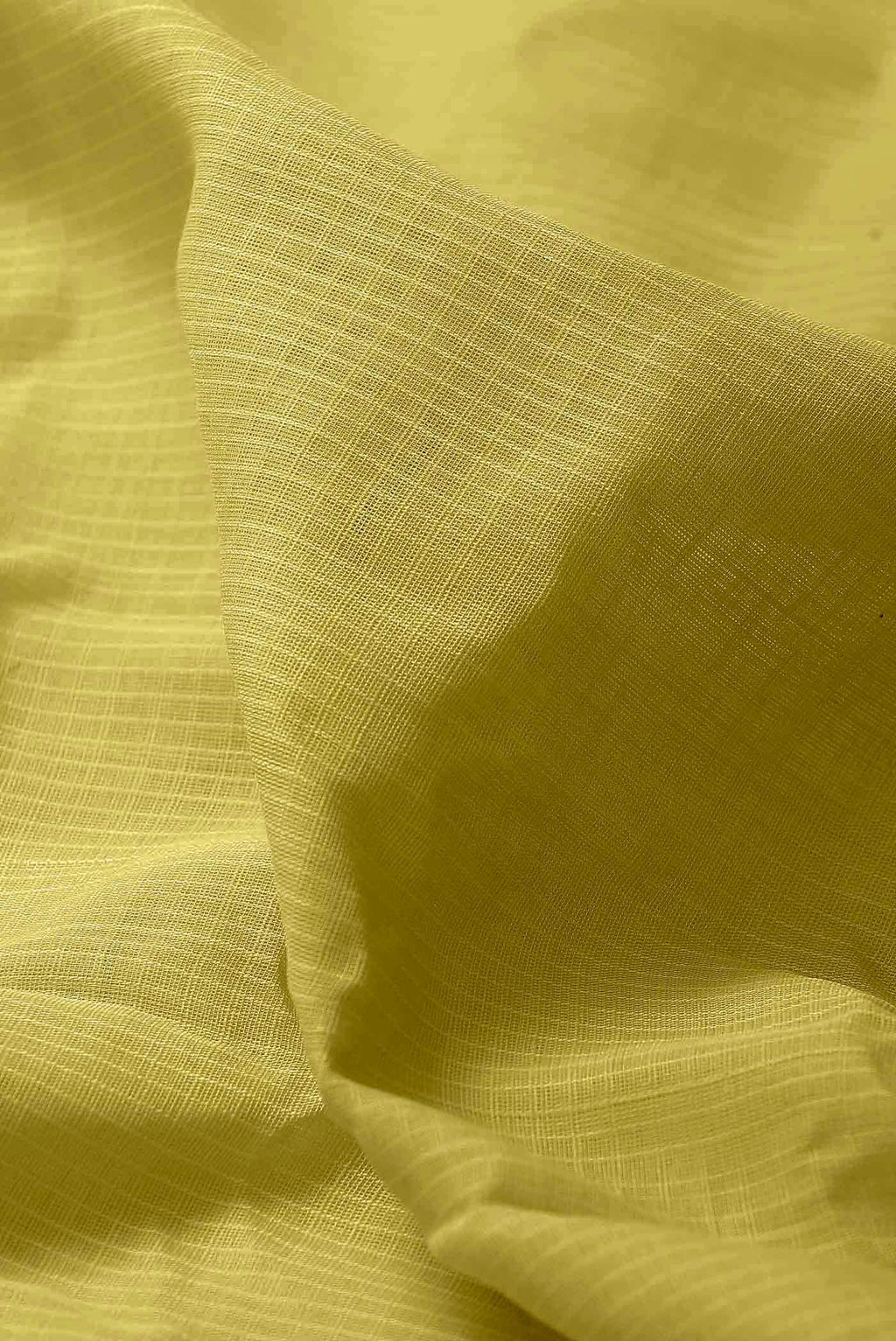 Lemon Yellow Gadwal cotton Saree