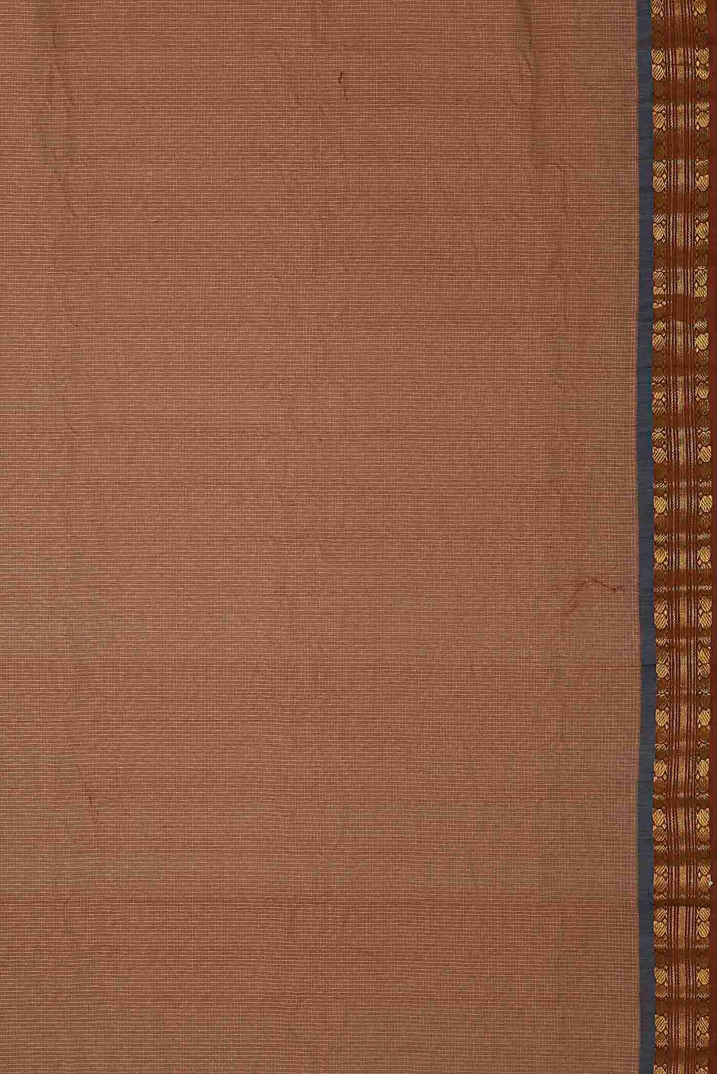 Brown Gadwal cotton Saree