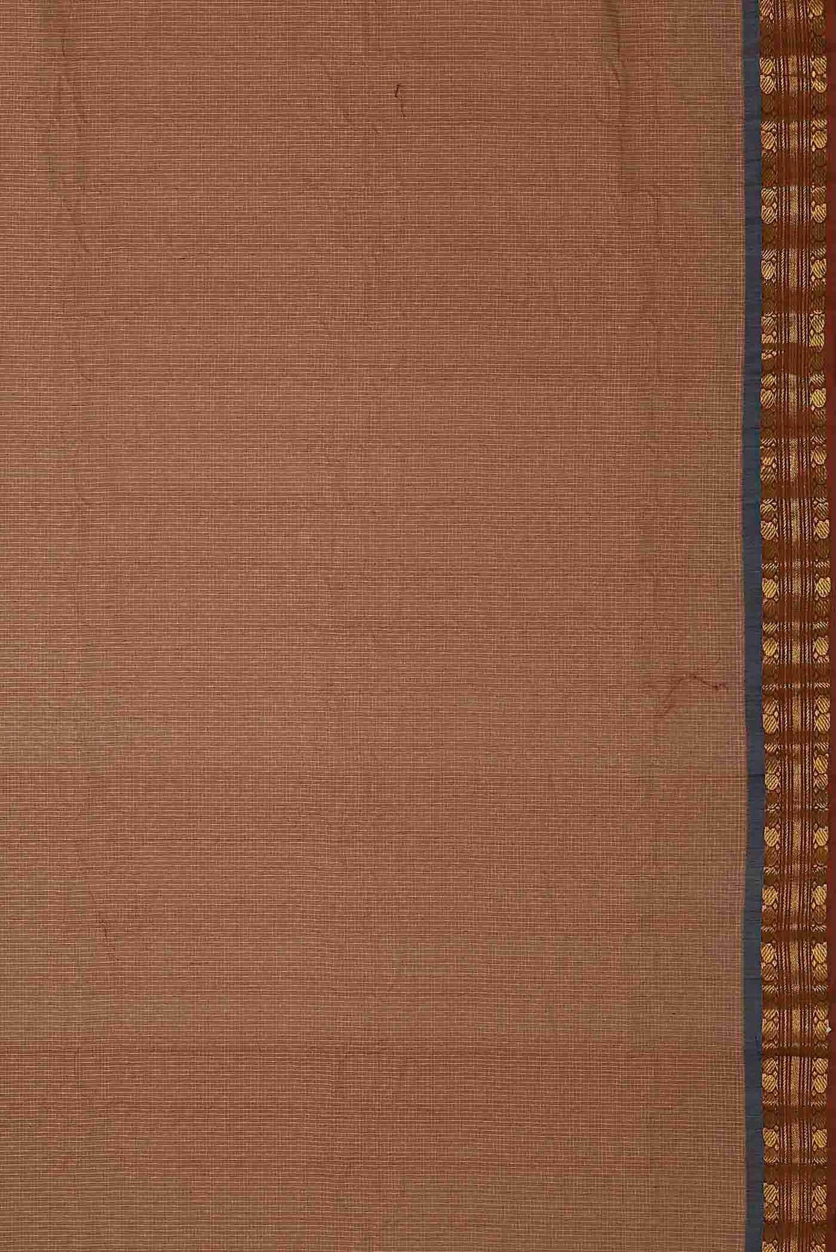 Brown Gadwal cotton Saree