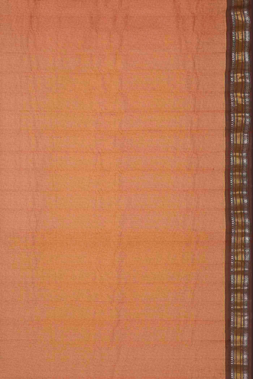 Orange Gadwal cotton Saree
