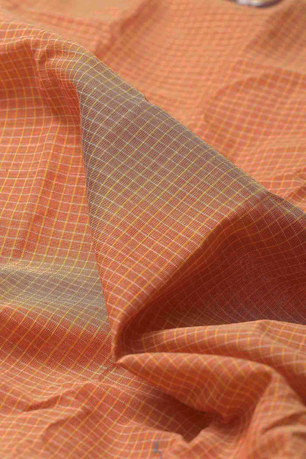 Orange Gadwal cotton Saree