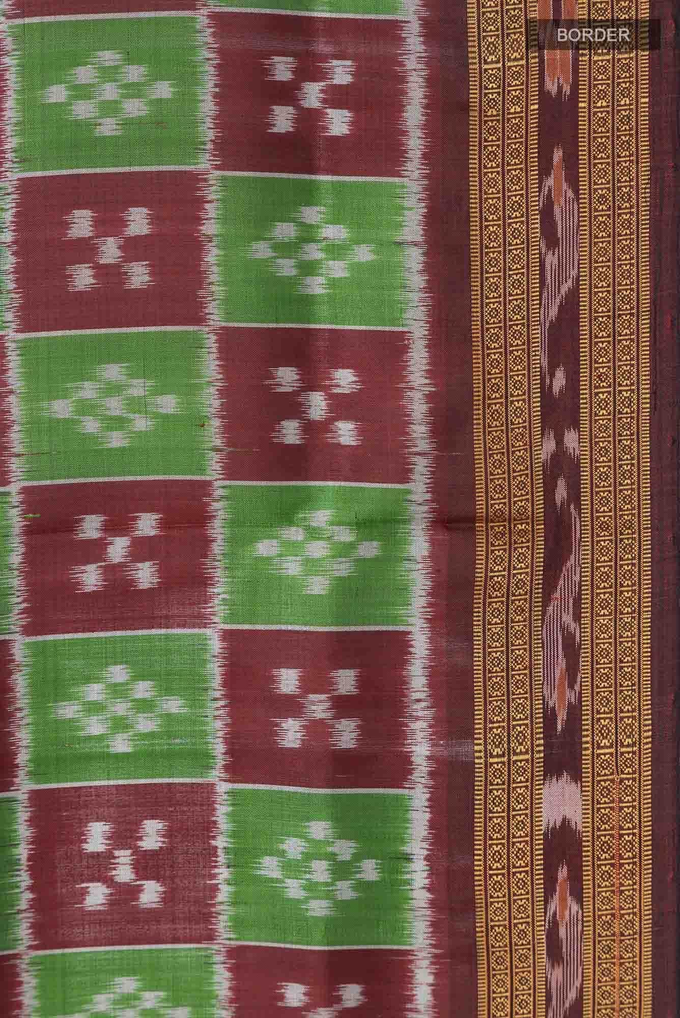 Green Orissa Silk Saree