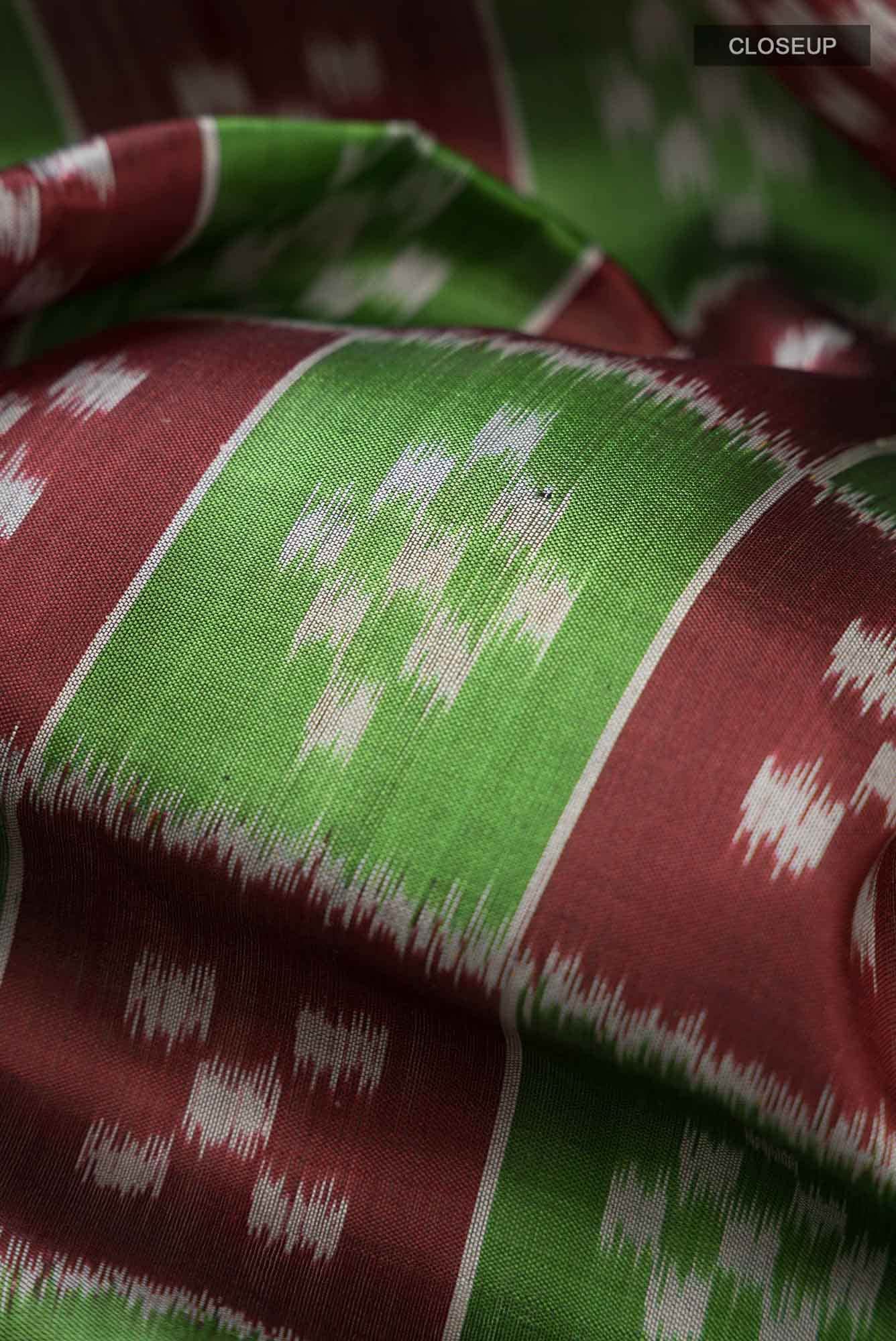 Green Orissa Silk Saree