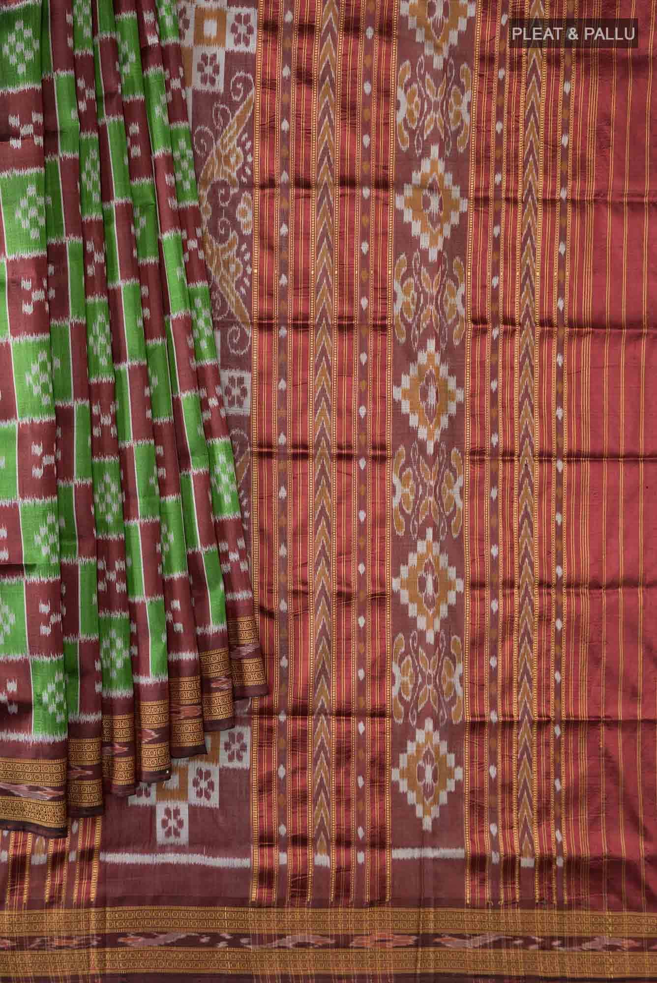 Green Orissa Silk Saree