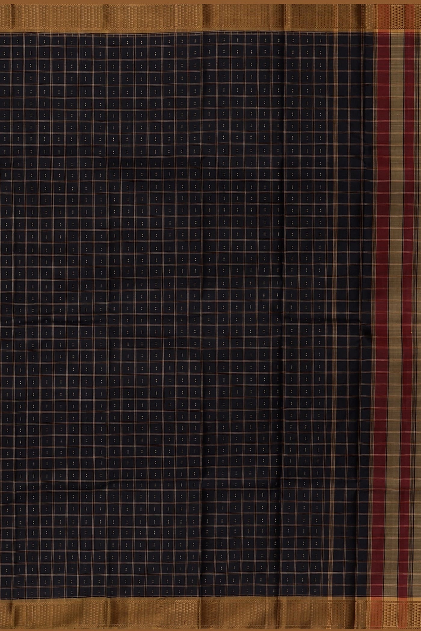 Black Kanchipuram Silk Saree