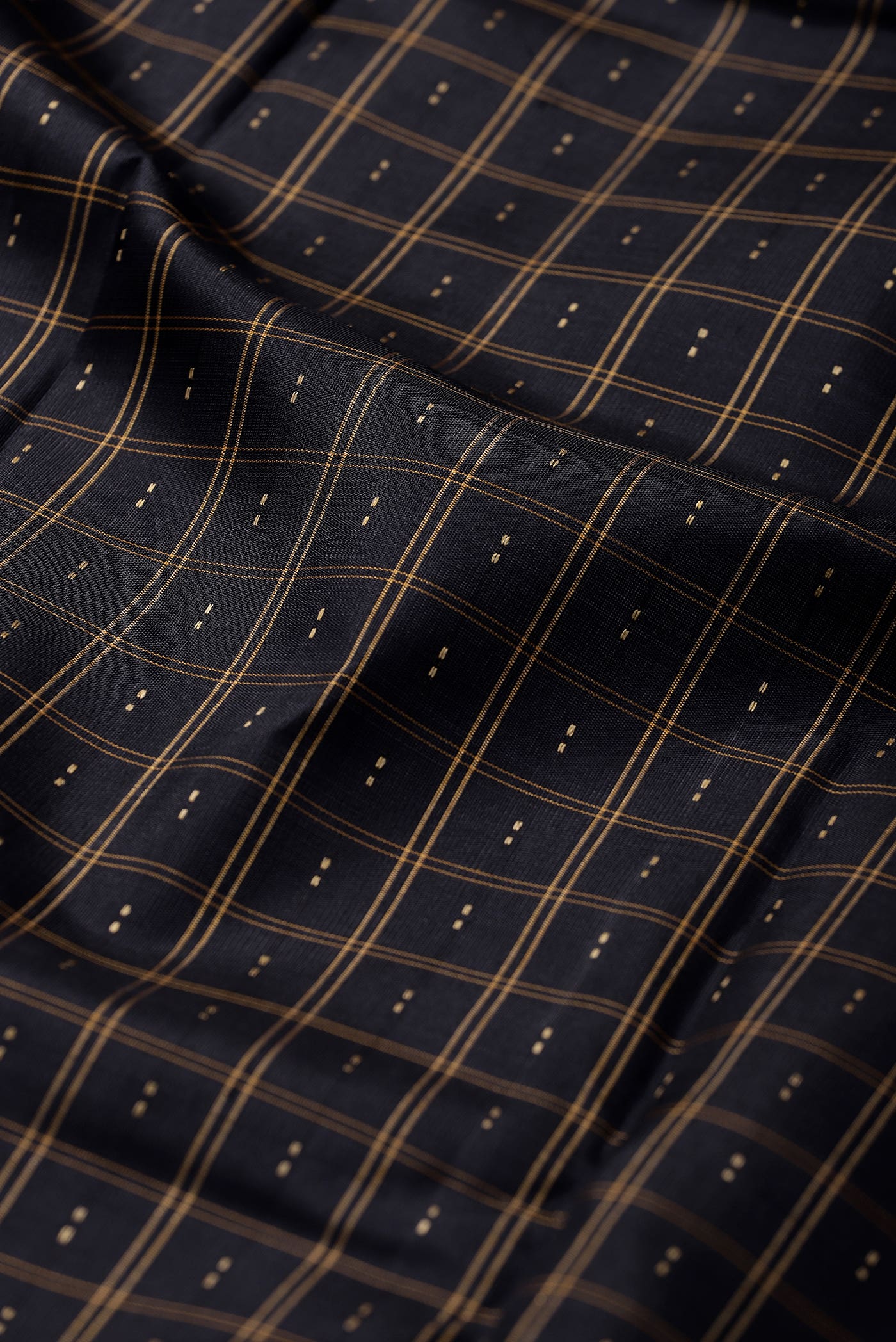 Black Kanchipuram Silk Saree