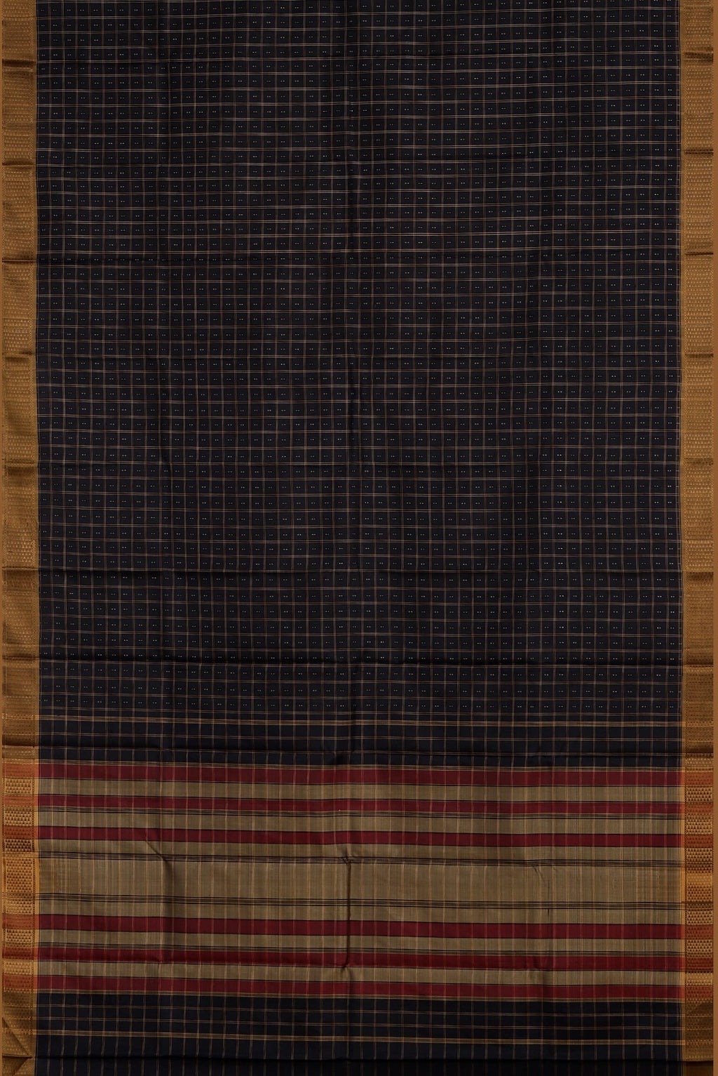 Black Kanchipuram Silk Saree