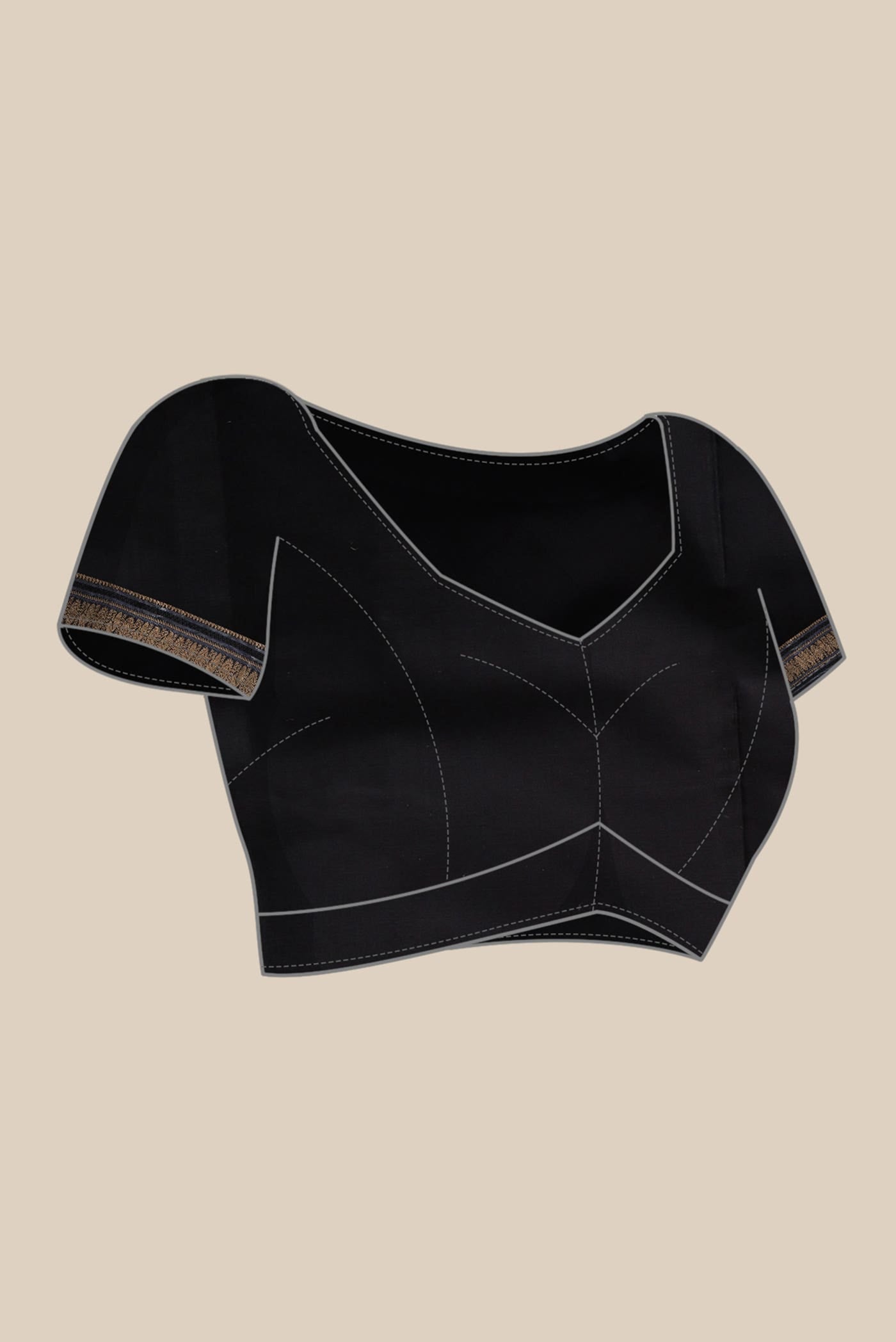 Black Kanchipuram Silk Saree