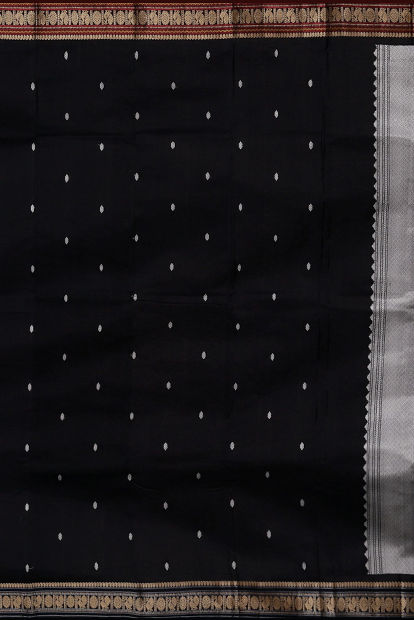 Black Kanchipuram Silk Saree