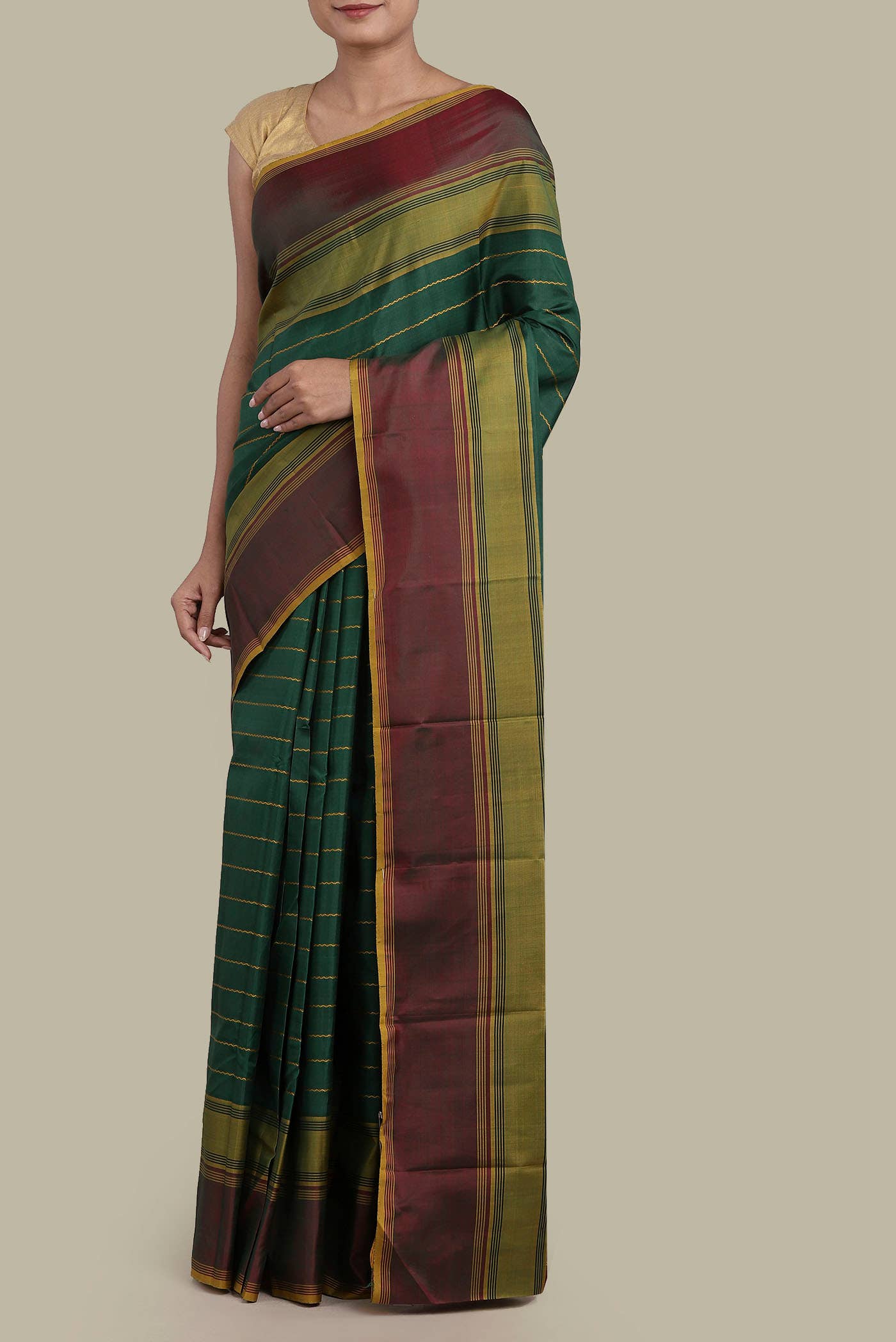 Green Kanchipuram Silk Saree