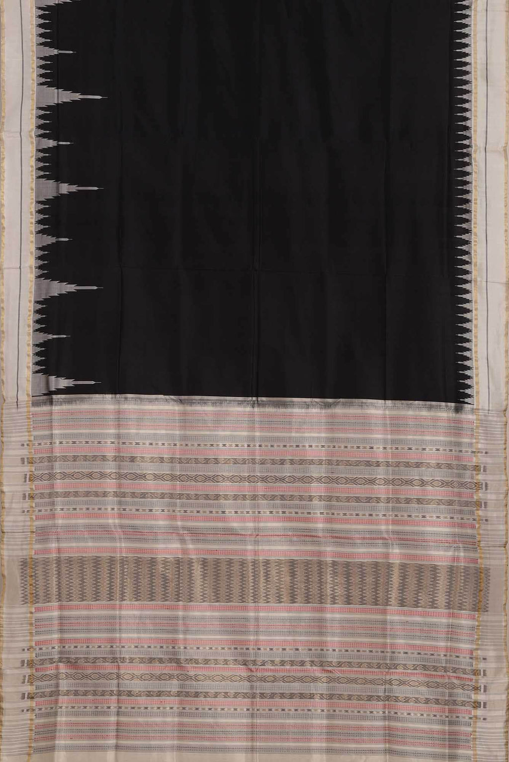 Black Orissa Silk Saree
