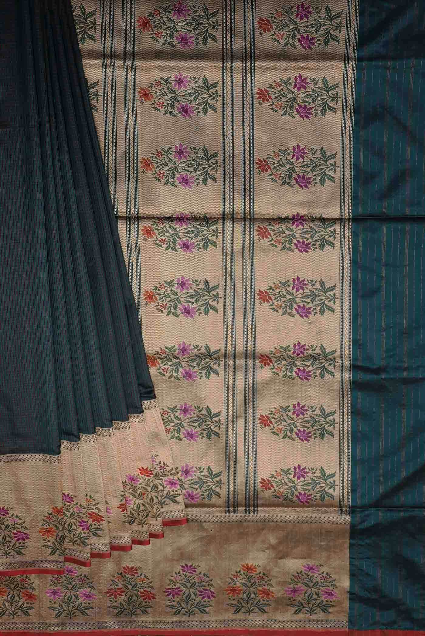 Green Banarasi Silk Saree