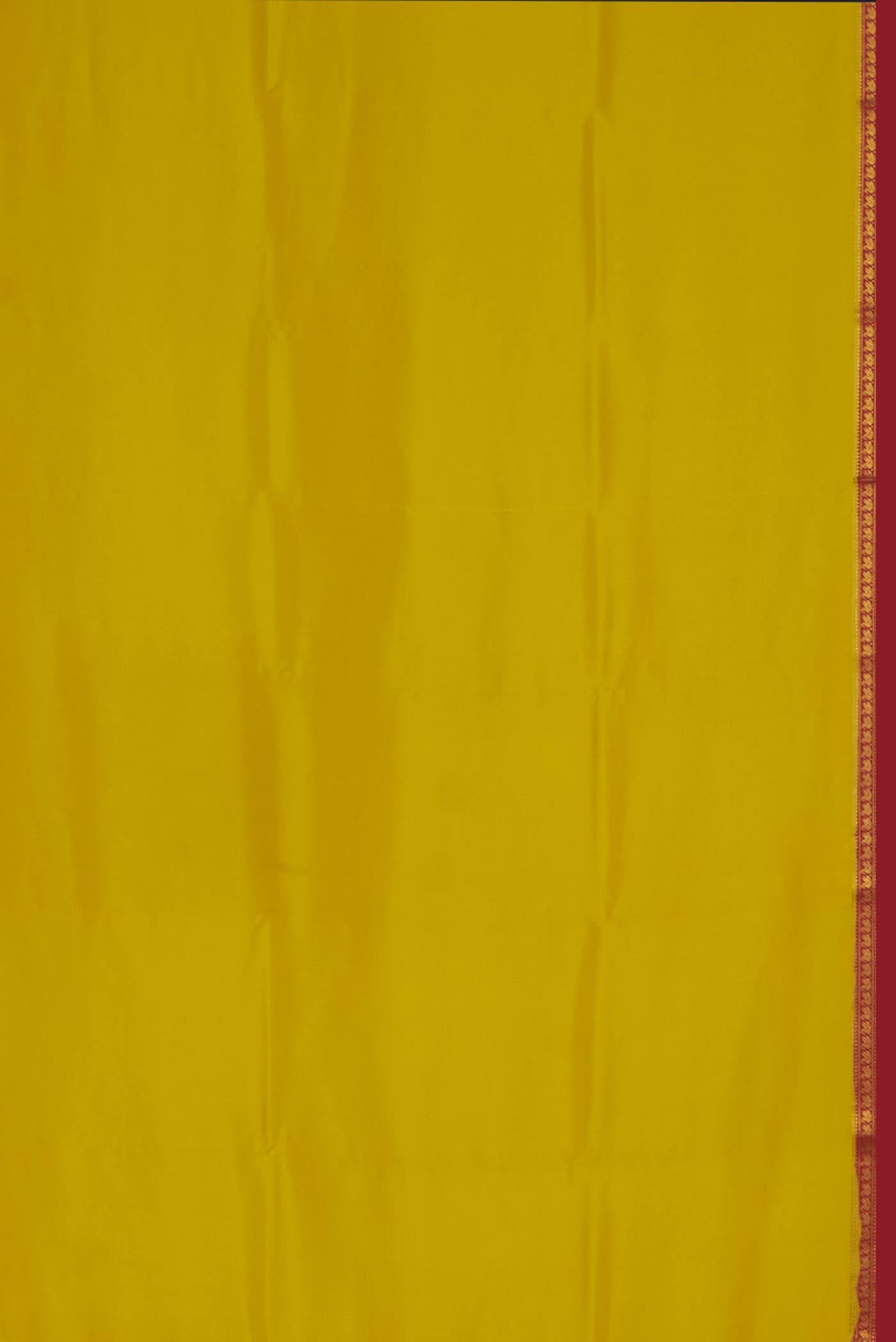 Pure Silk Pure Zari Yellow Mysore Crepe Saree